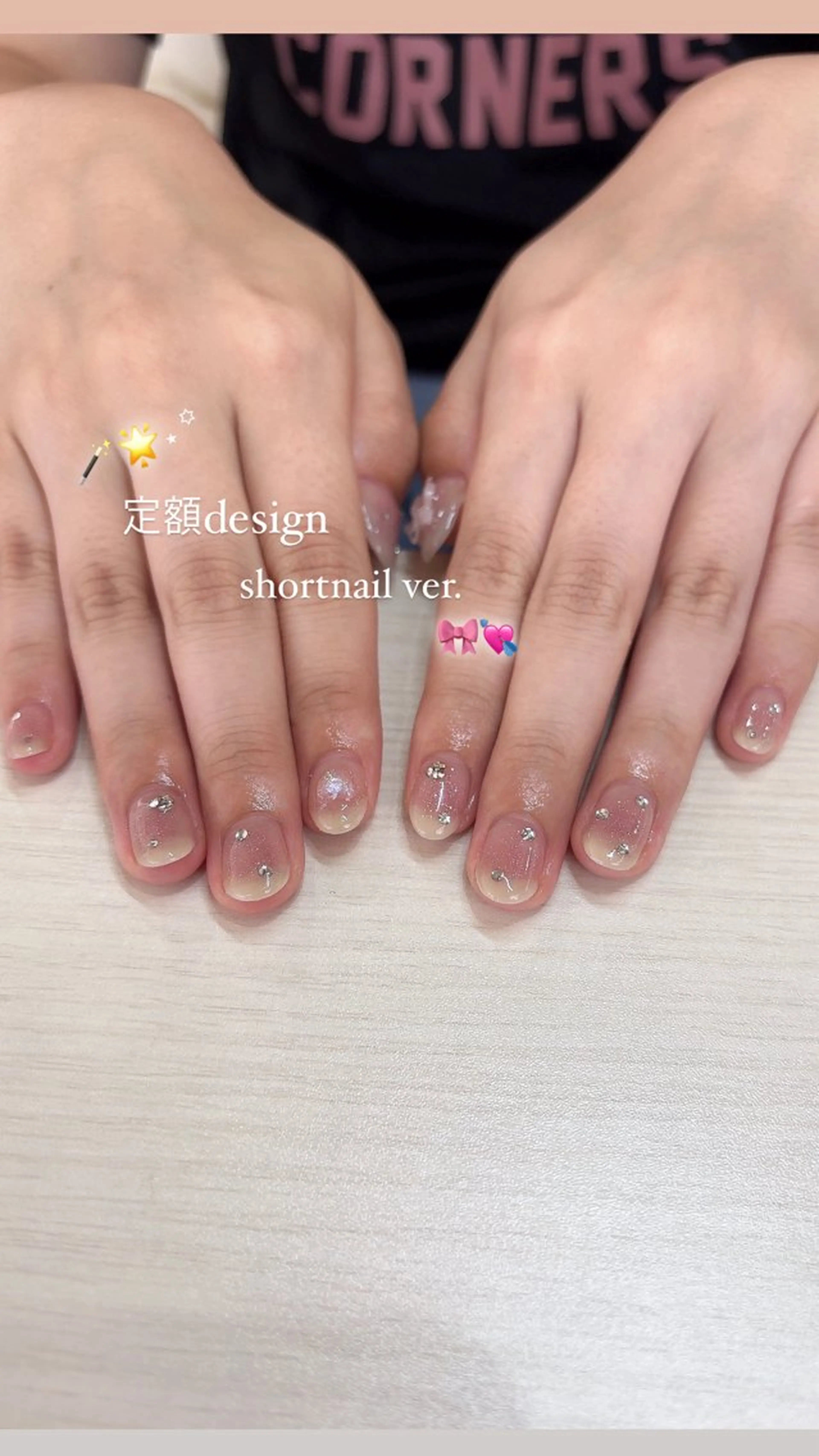 ネイル チークネイル ショートネイル ハンドネイル beautiful meみくのネイルデザイン