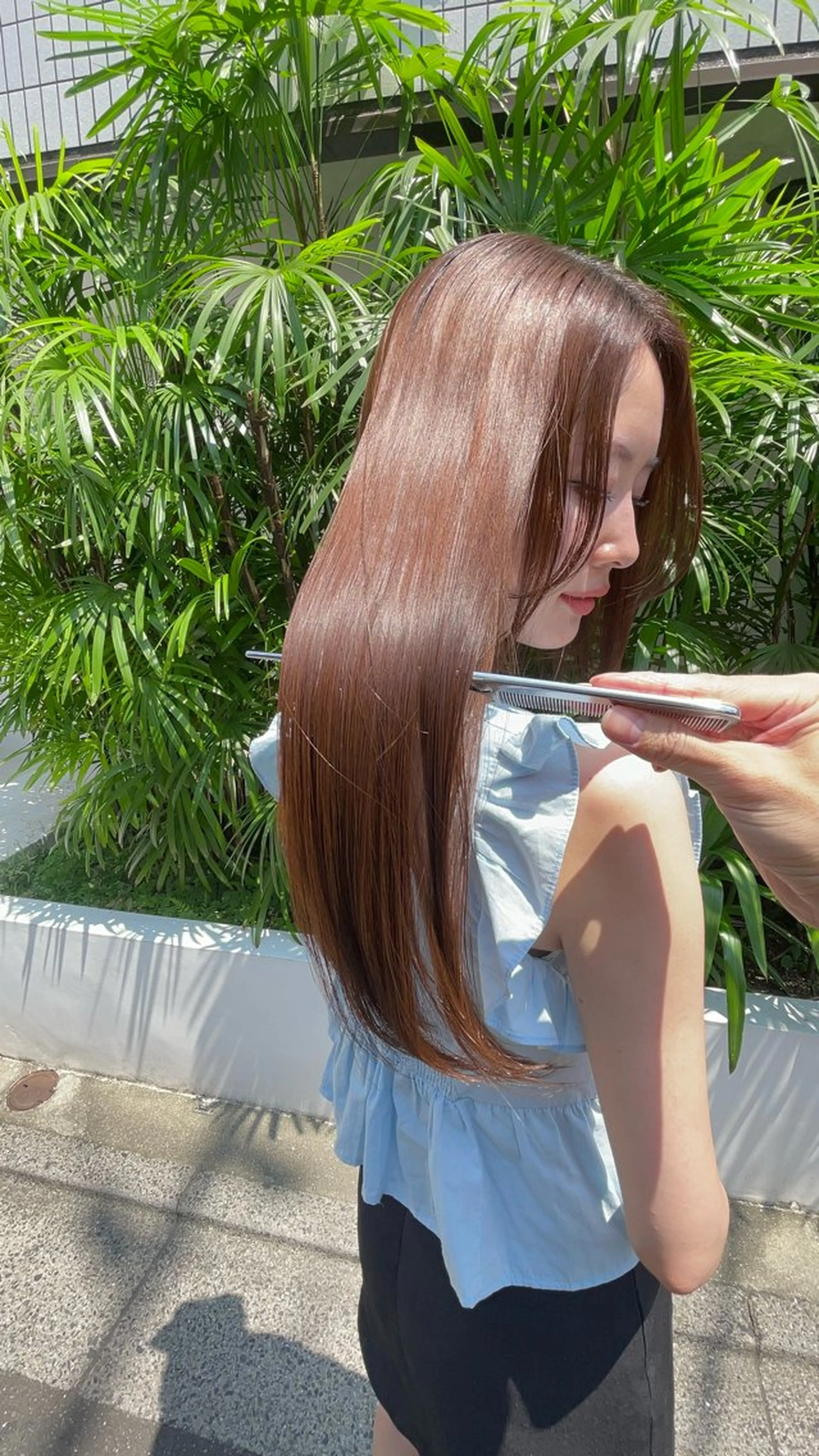 ロング ヘアカラー トリートメント soigné 表参道【ソワネ】所属・🖱️透明感カラー ×髪質改善Rikyuのヘアスタイル