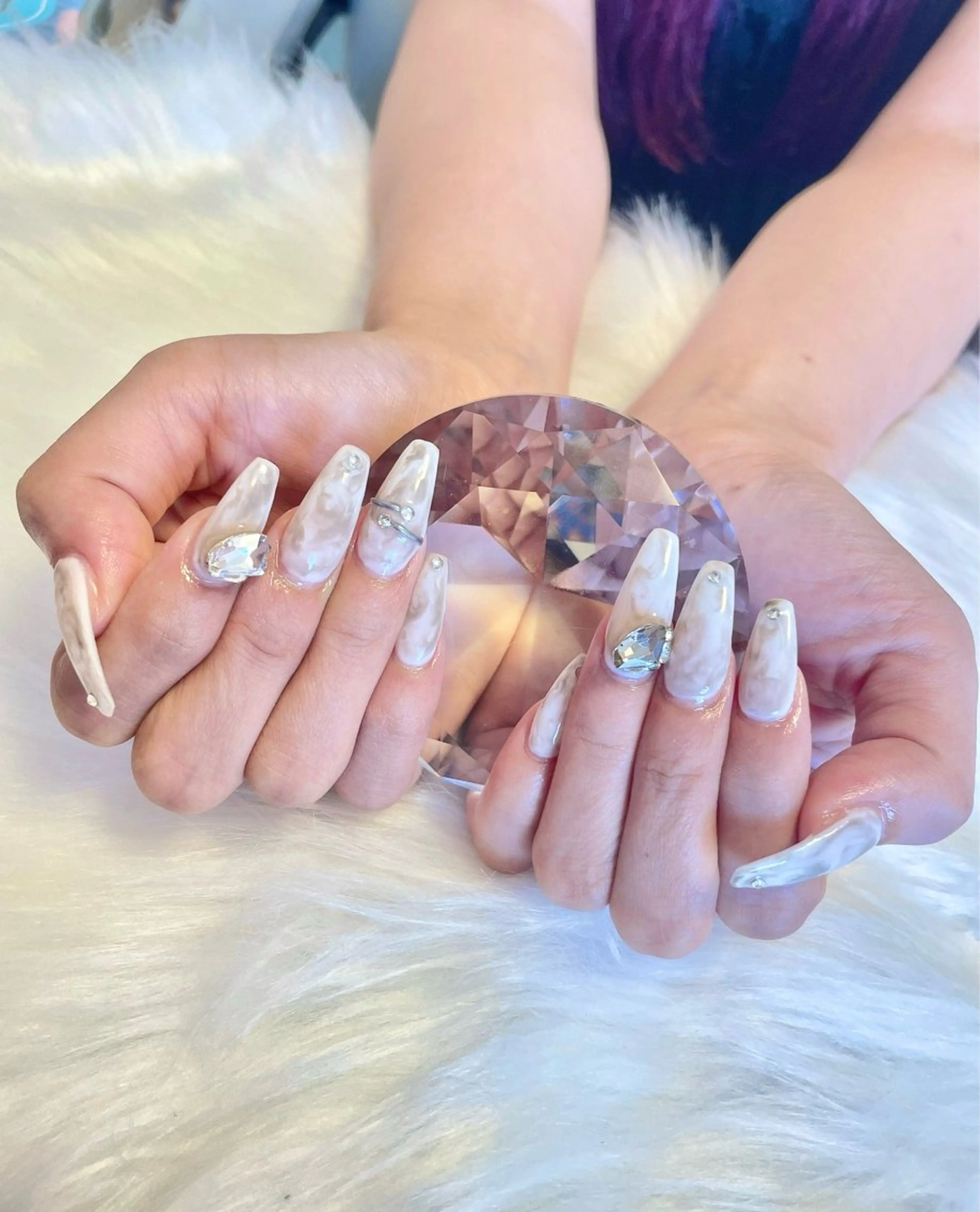 ネイル 大理石ネイル(マーブル) ハンドネイル Nail salon Betty❤︎のネイルデザイン