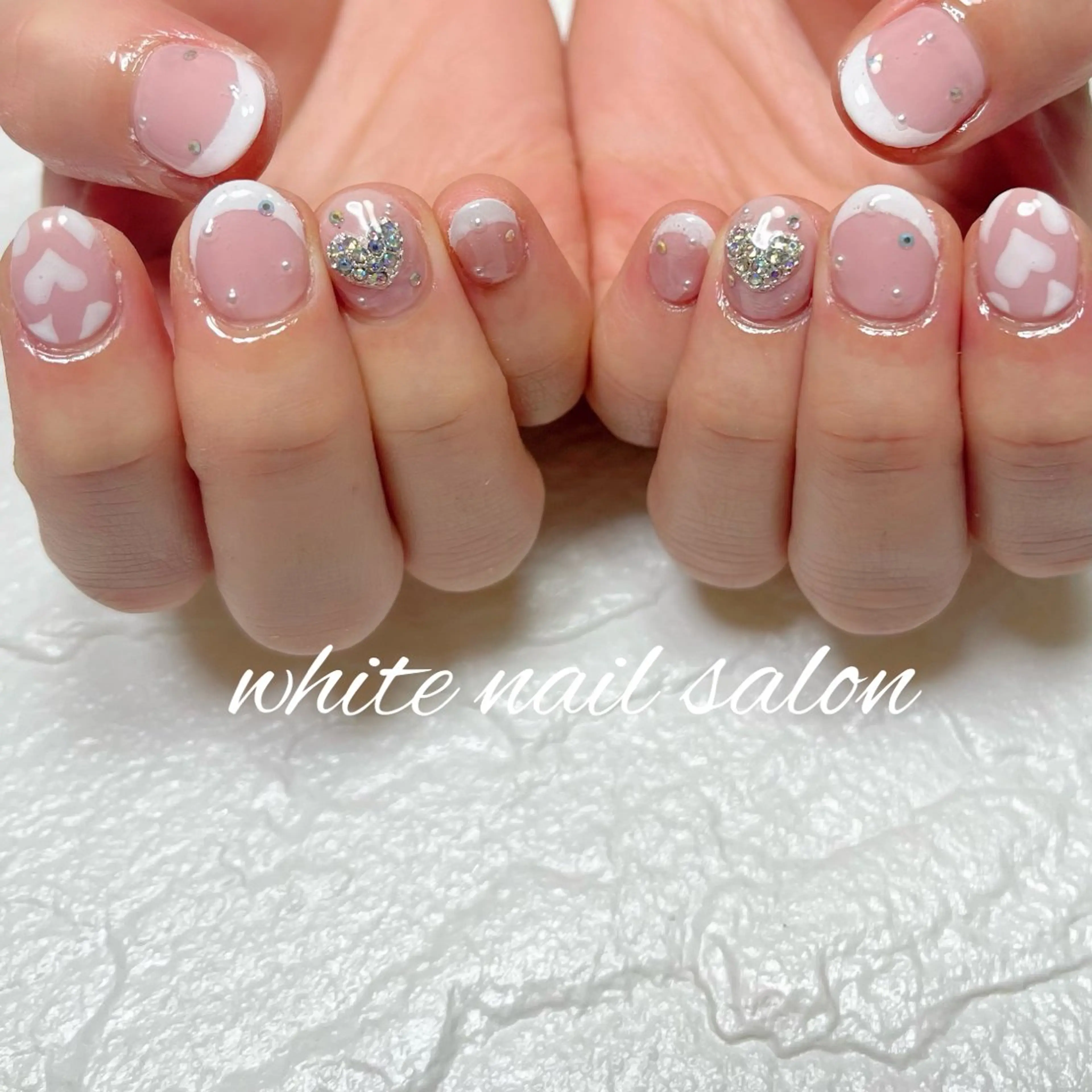 ネイル ラメ(グリッター) 持ち込み ハンドネイル white nail salonのネイルデザイン