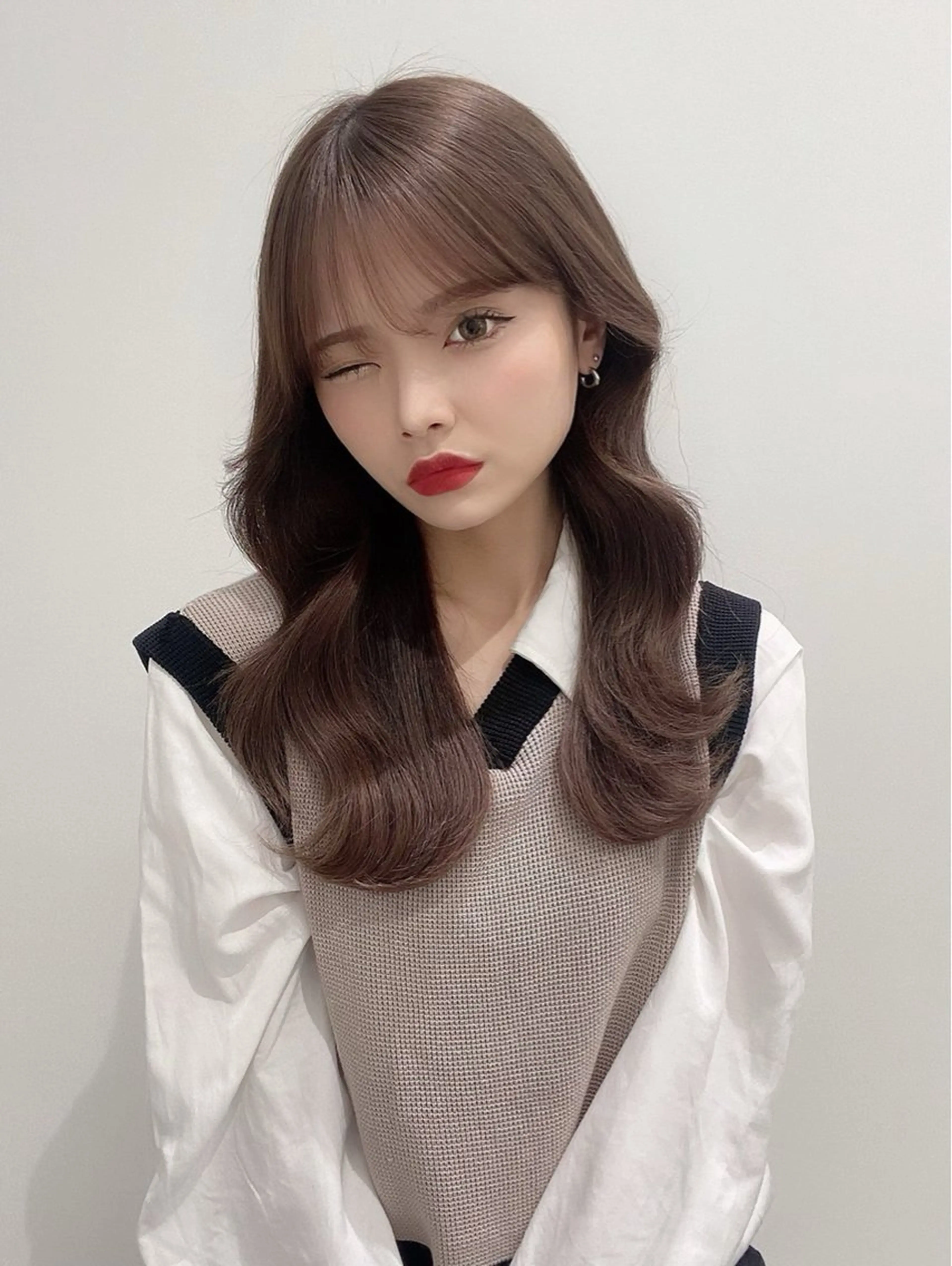 ロング カラー Qmee所属・Shun 透明感カラ ー/似合わせカットのヘアスタイル