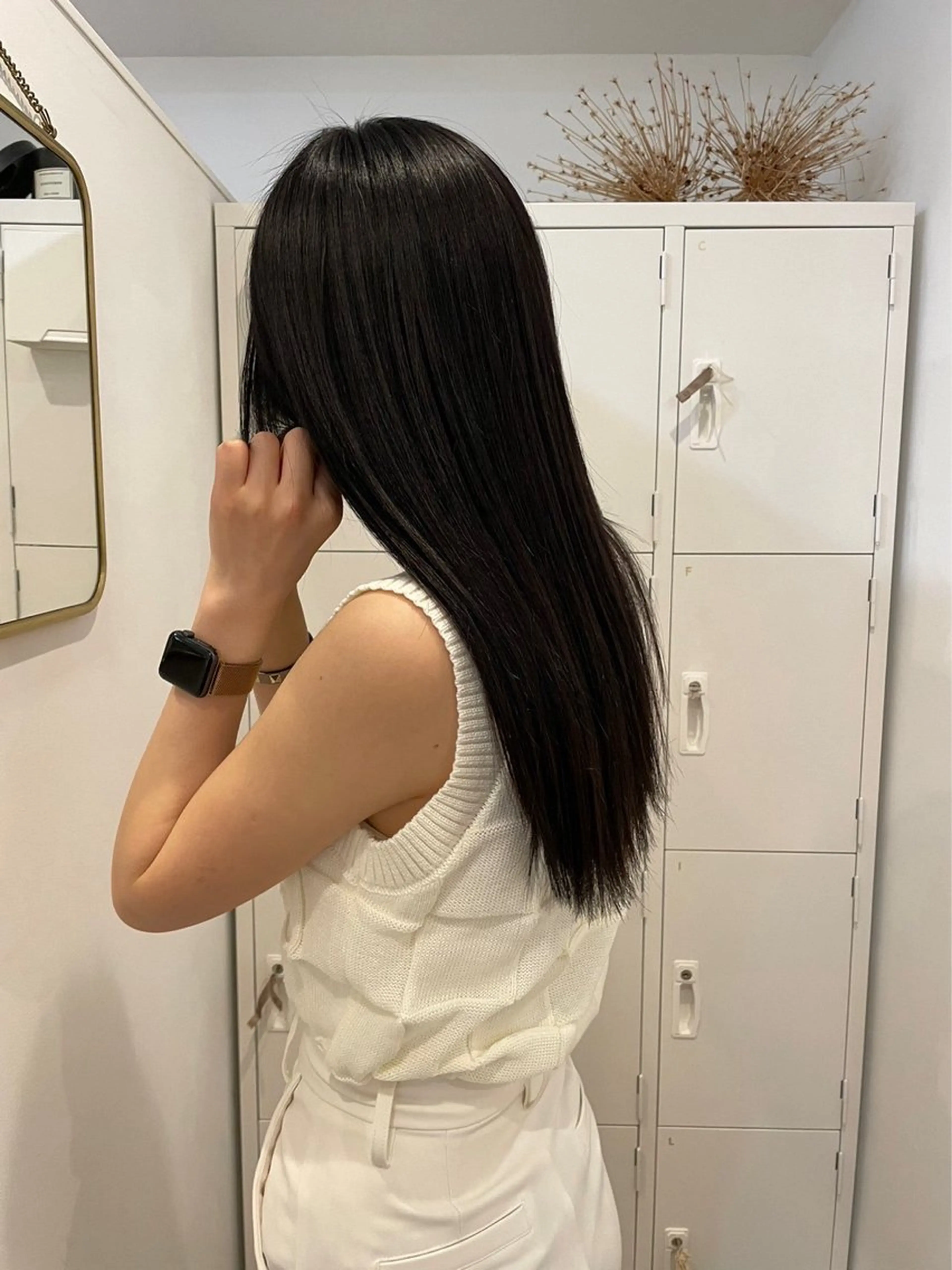 ロング カット 縮毛矯正 髪質改善ストレート/ 東徳嶺 みくのヘアスタイル