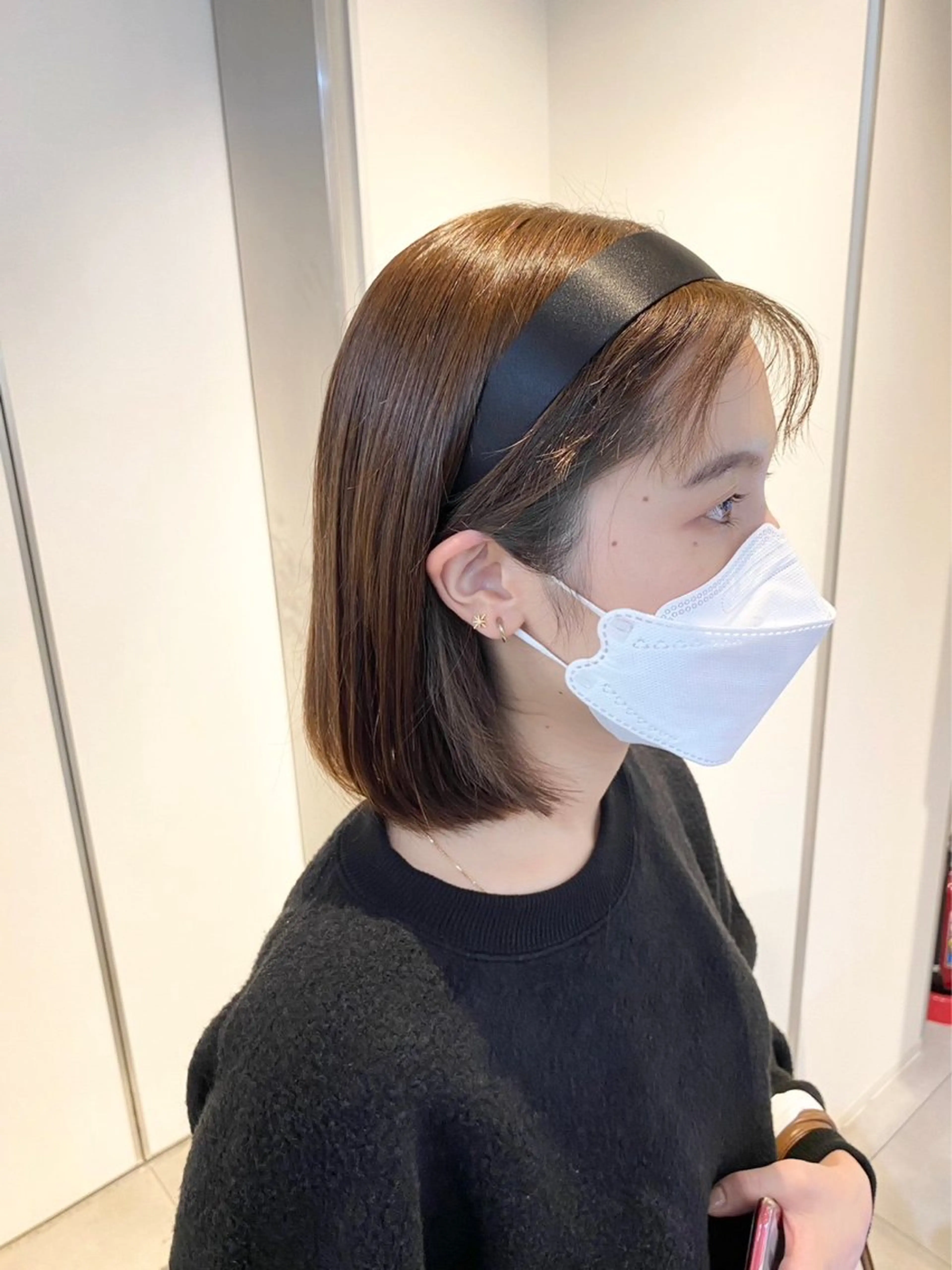 ミディアム カラー ボブ GO TODAY神戸三宮所属・あ きのヘアスタイル