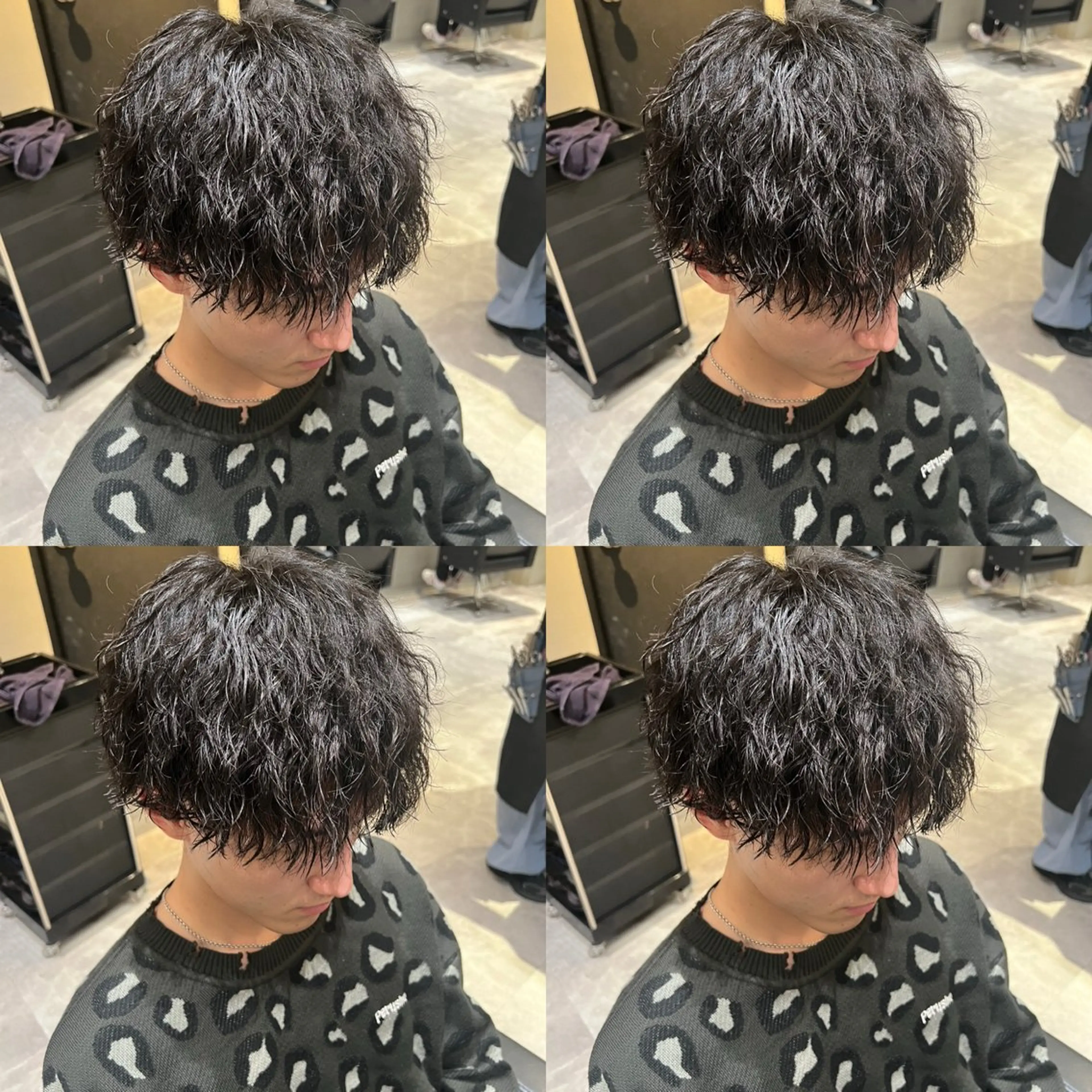 【ミニモ限定価格！】🔥メンズカット➕波巻きorツイスパ➕トリートメント🔥【波巻きパーマ、ツイストスパイラルパーマ】の写真