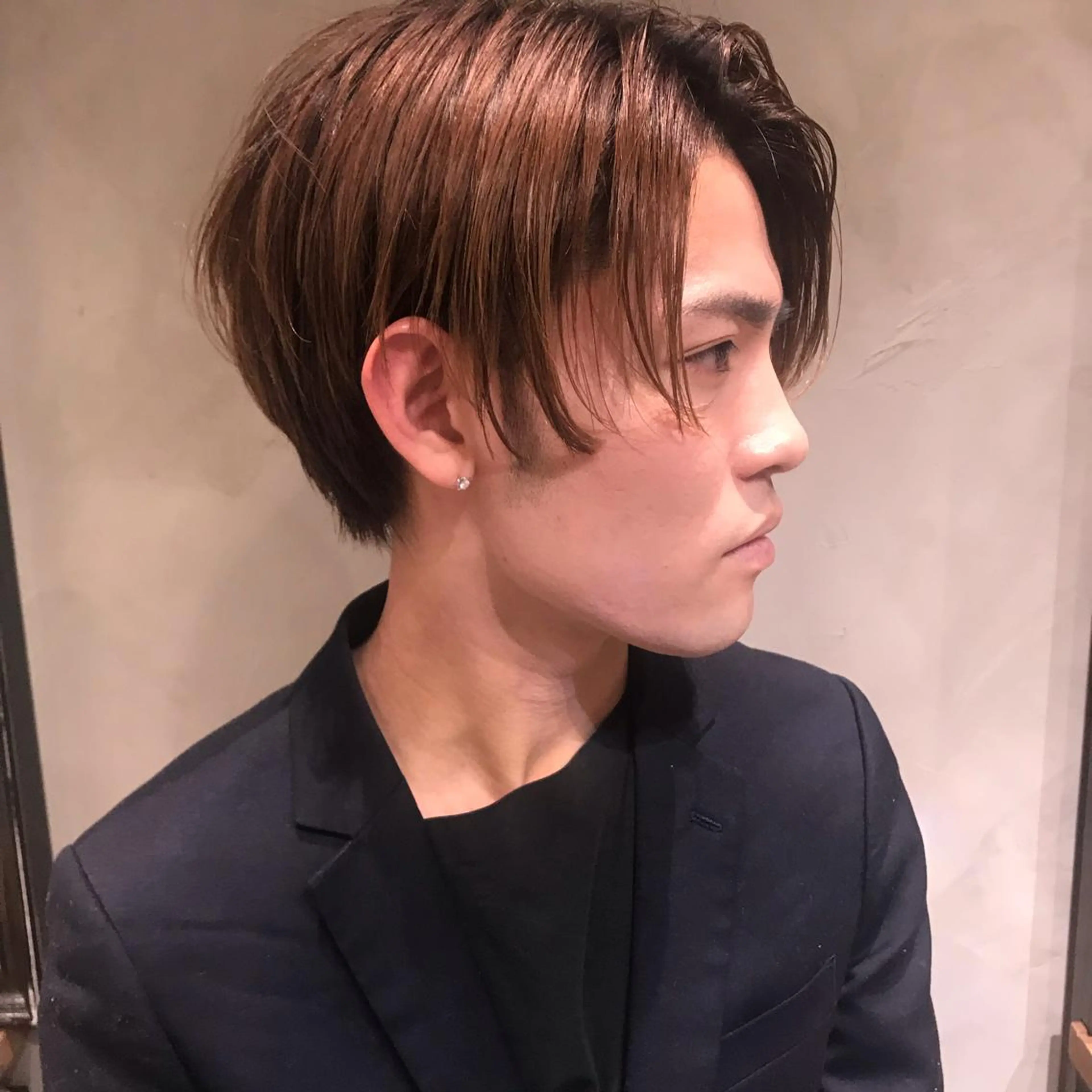 メンズ カット トリートメント 柔らかブラウン/顔周 りレイヤー♡ユウシのヘアスタイル