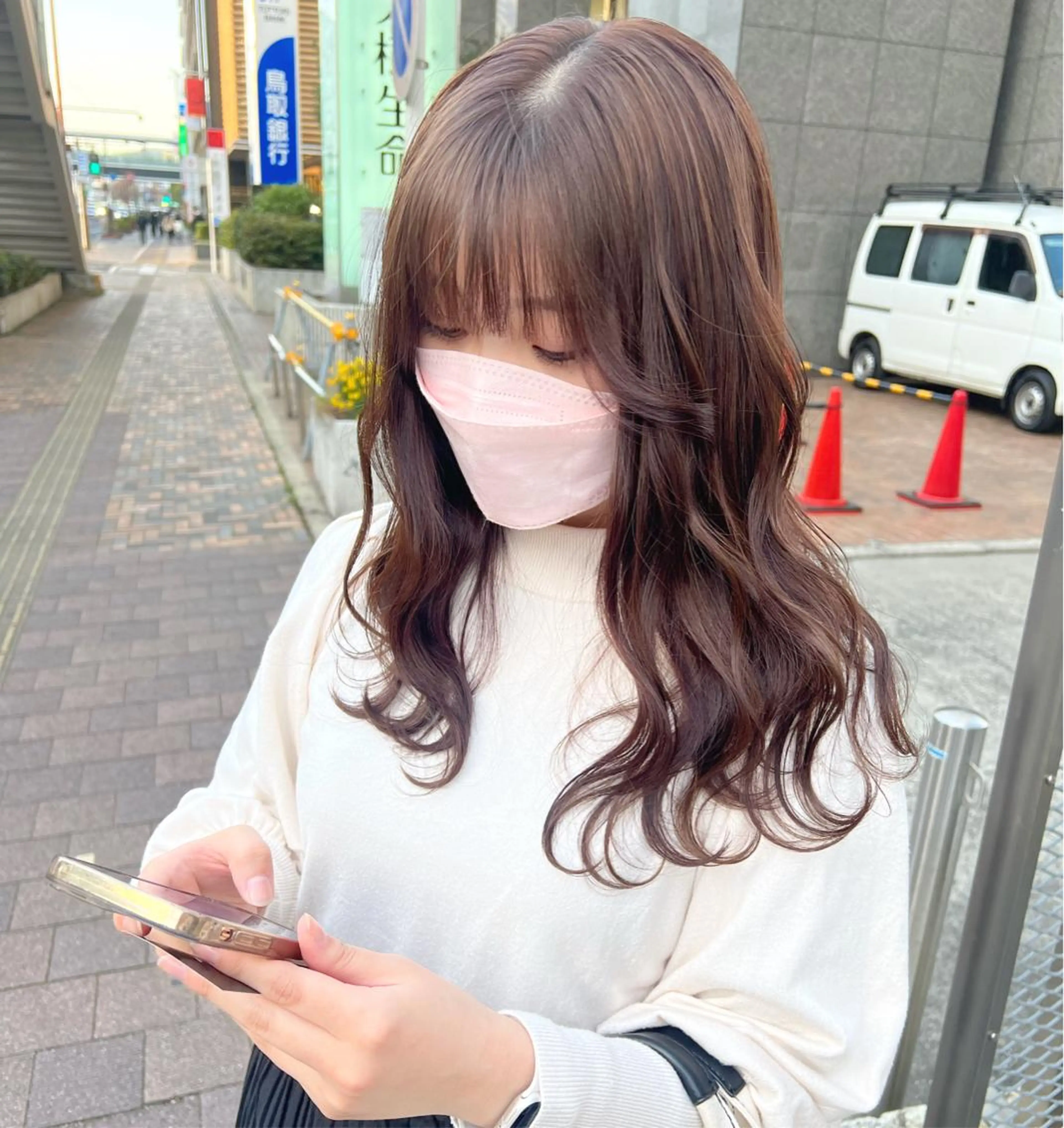 セミロング カラー ParveMix /  相馬 さくらのヘアスタイル