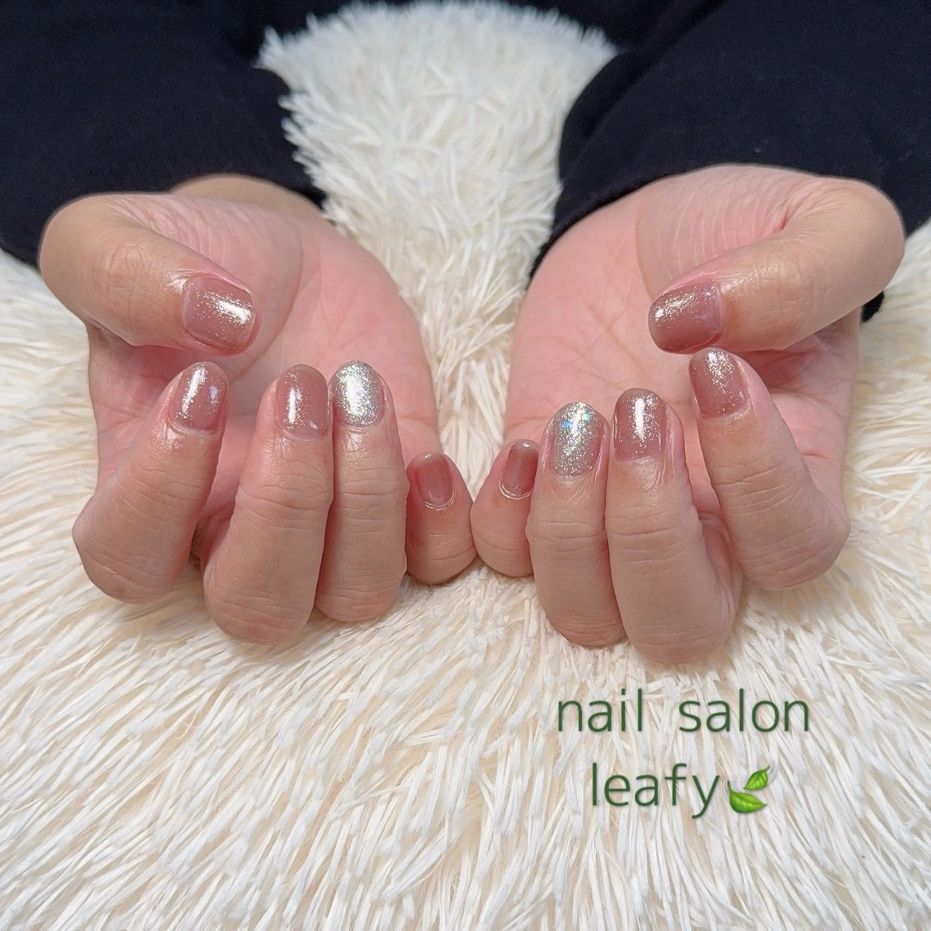 ネイル ワンカラーネイル ハンドネイル ネイルサロン leafyのネイルデザイン