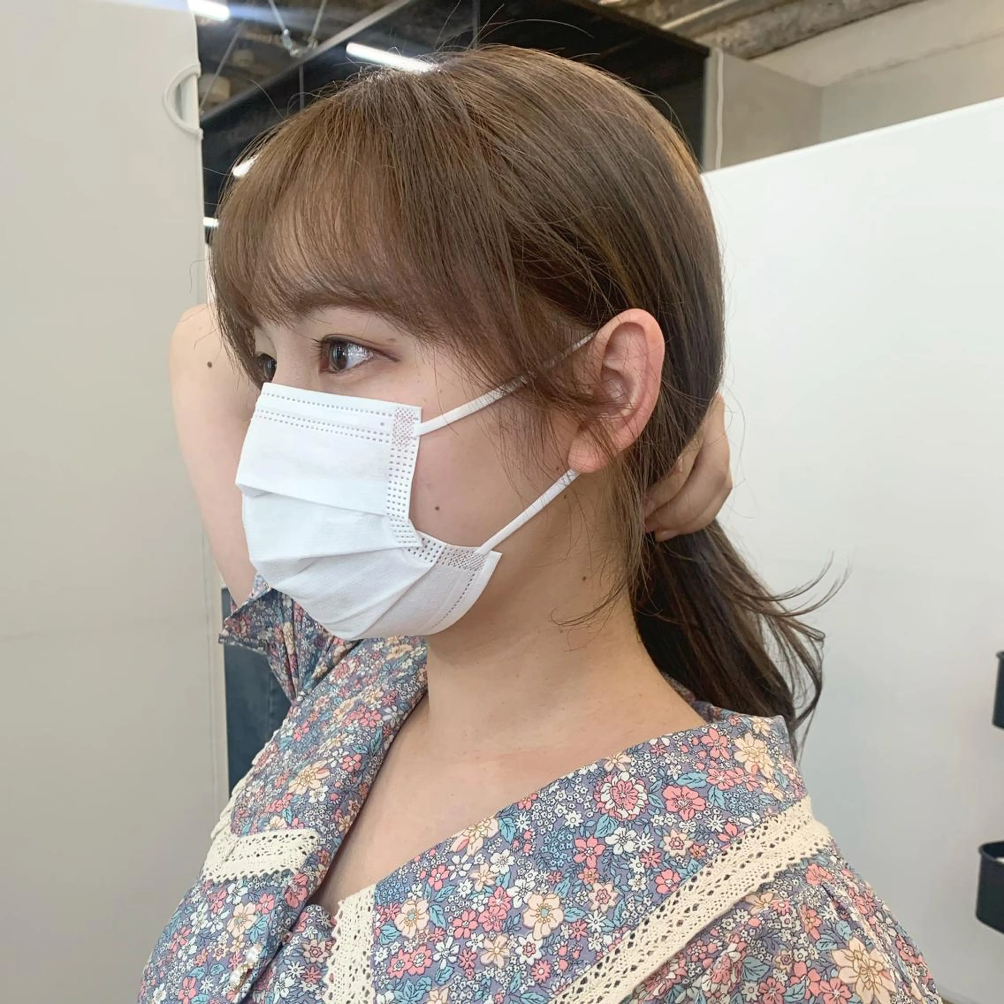 ミディアム カラー カット ヘアカラー トリートメント ヘッドスパ 透明感/オリーブ/ グレージュ/YUKAのヘアスタイル