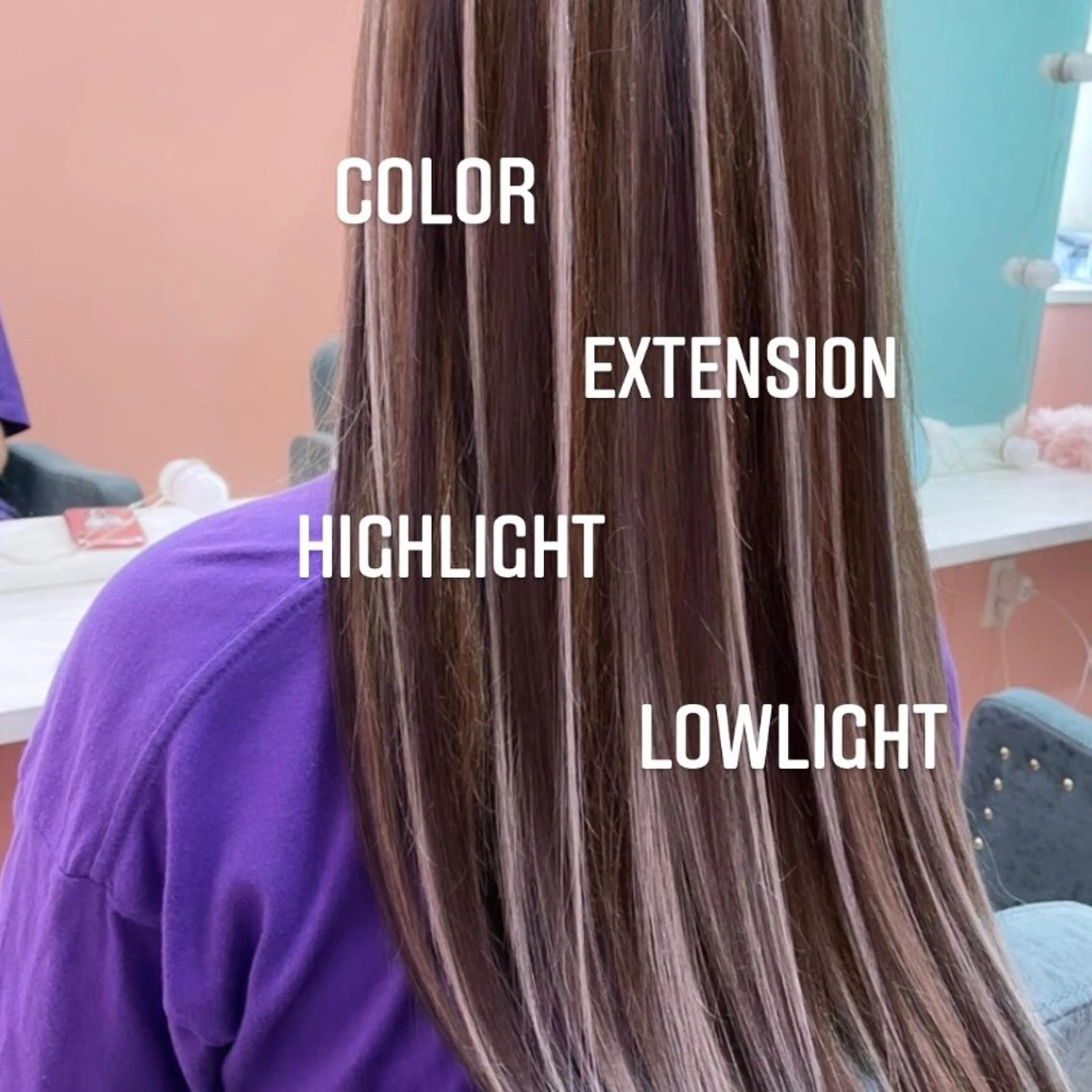 ロング カラー ヘアカラー エクステ エクステ🩵ブリーチ 韓国ヘア🩵KAEのヘアスタイル