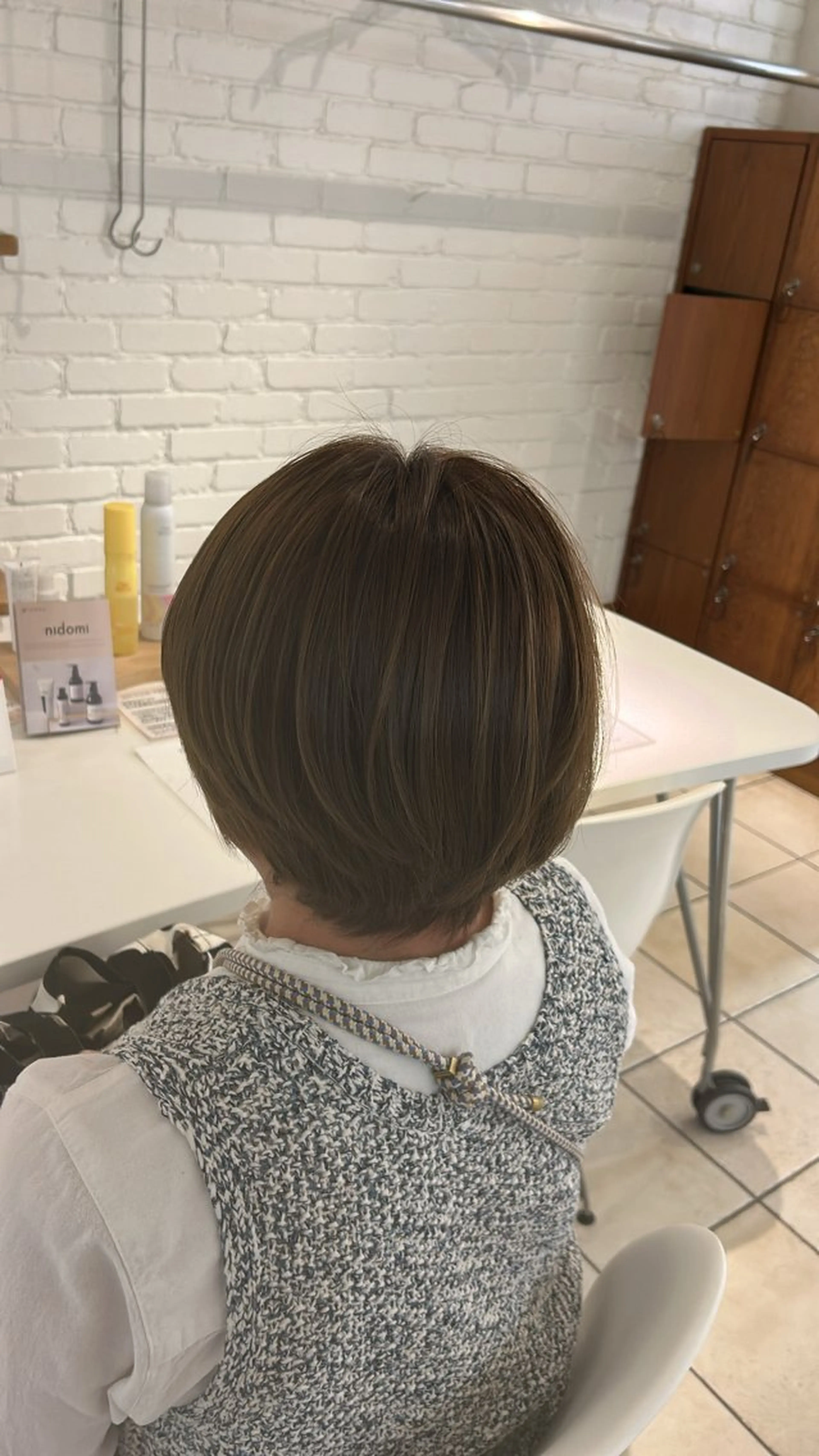 ショート カラー ブラウンカラー ショートヘア なかしま しおん🫧🩵のヘアスタイル