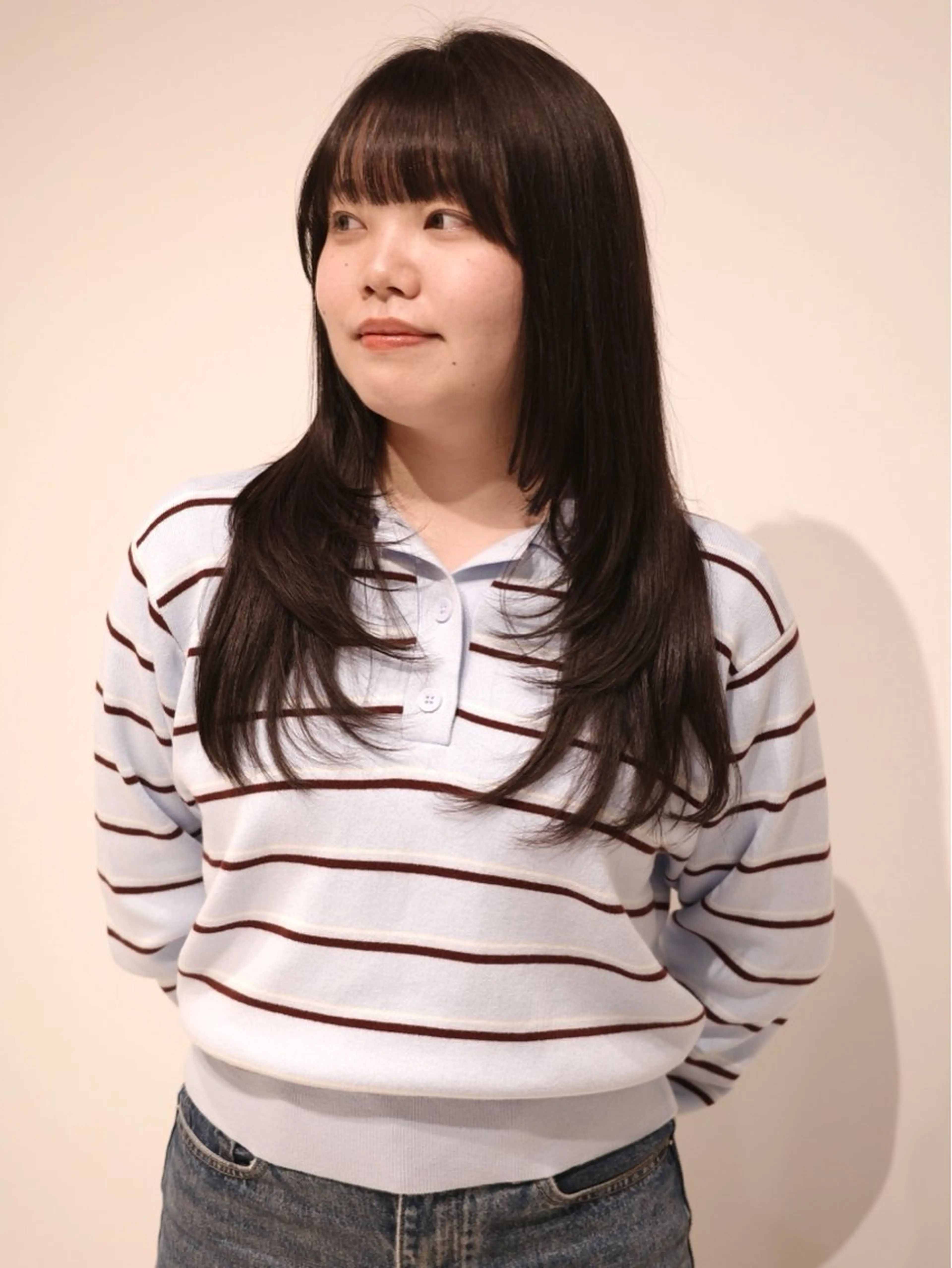 ロング カット ヘアカラー (𝐡)𝐰𝐢𝐦 𝐲𝐮𝐧𝐚のヘアスタイル