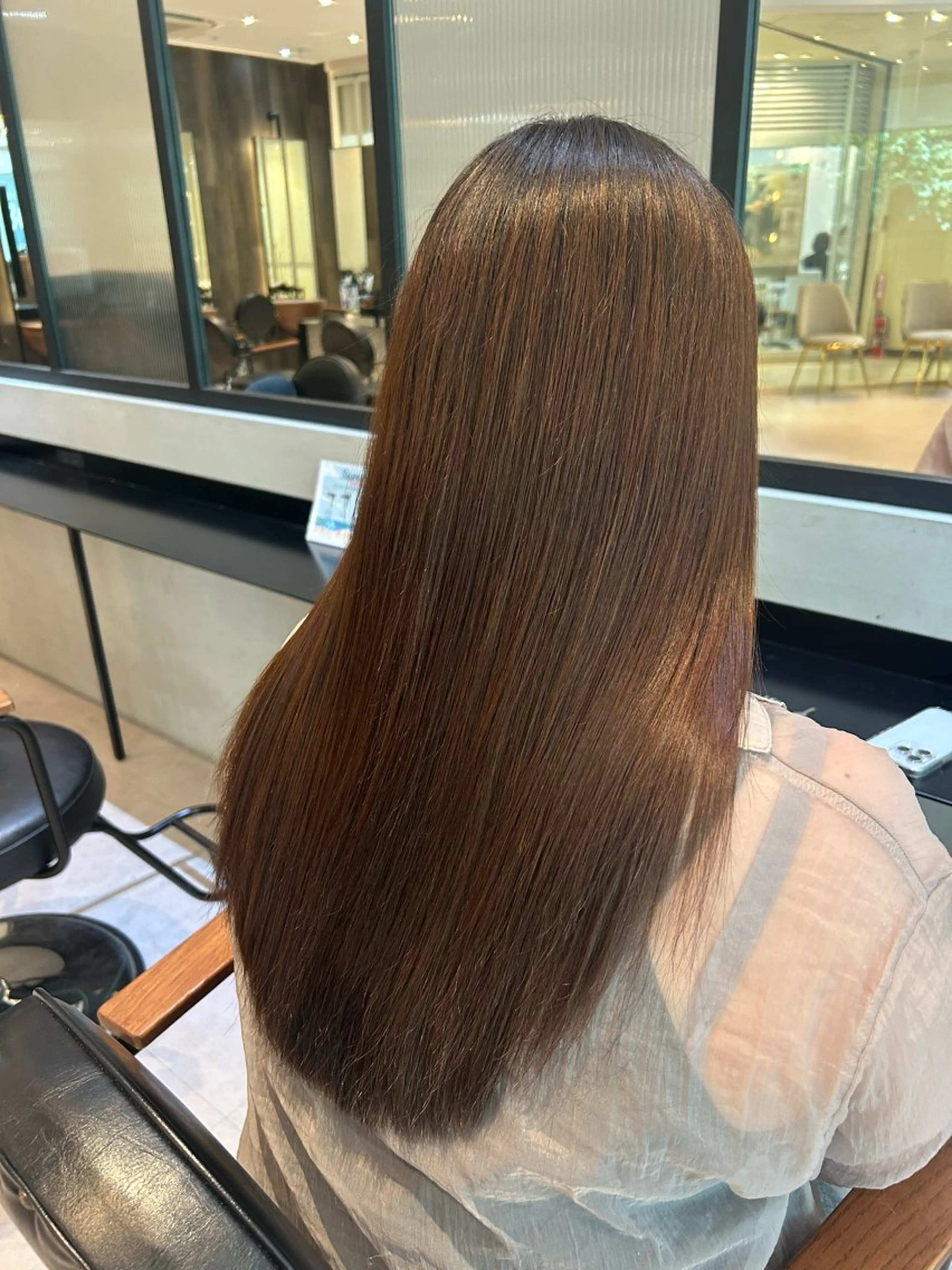 ロング パーマ カット 縮毛矯正 トリートメント 縮毛矯正/カット/ 韓国ヘア/蛯原🍤のヘアスタイル