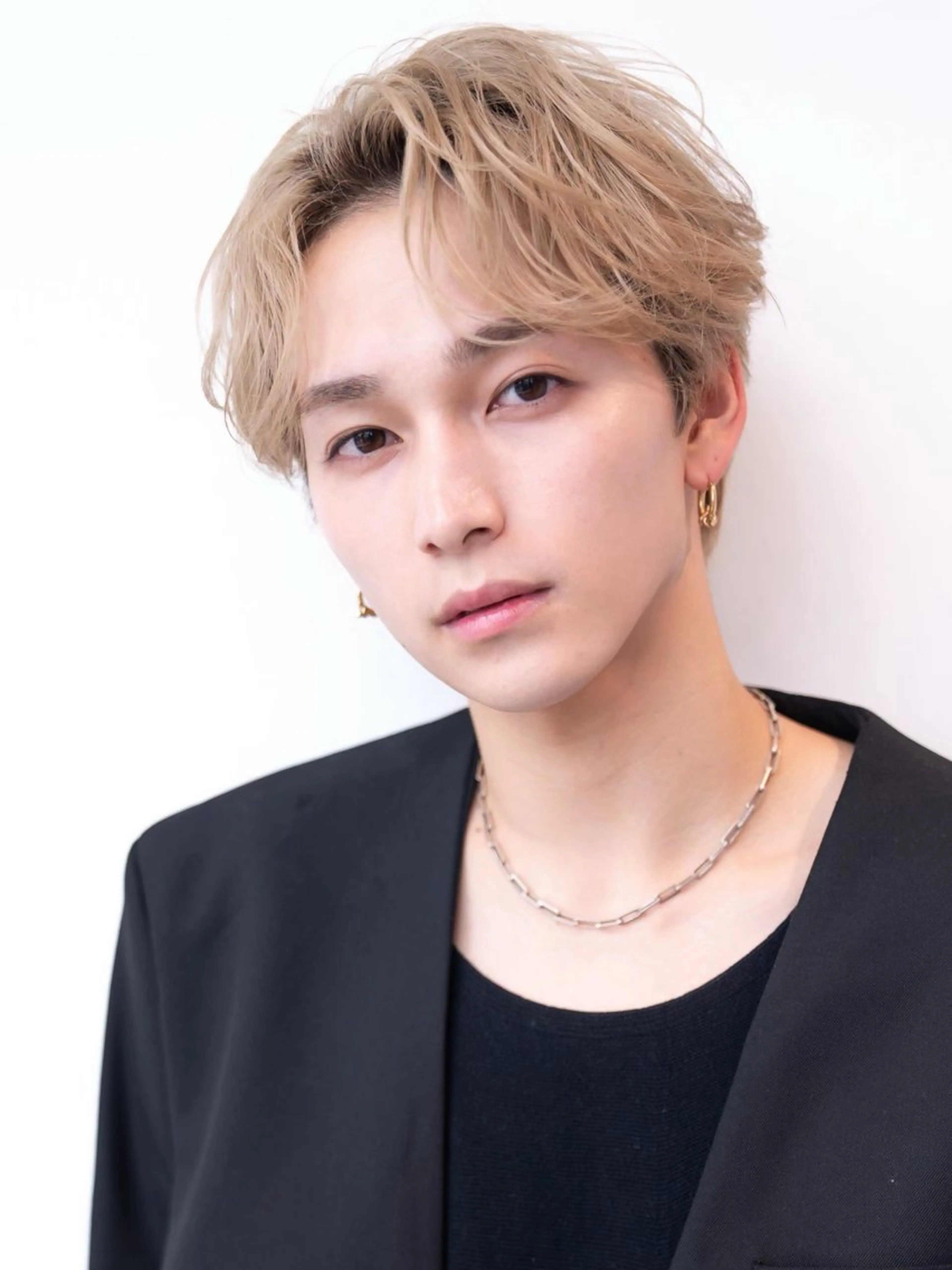 メンズ センターパート メンズ韓国風 カット 渋谷駅/ボブパーマ/ レイヤー/ケンコウのヘアスタイル