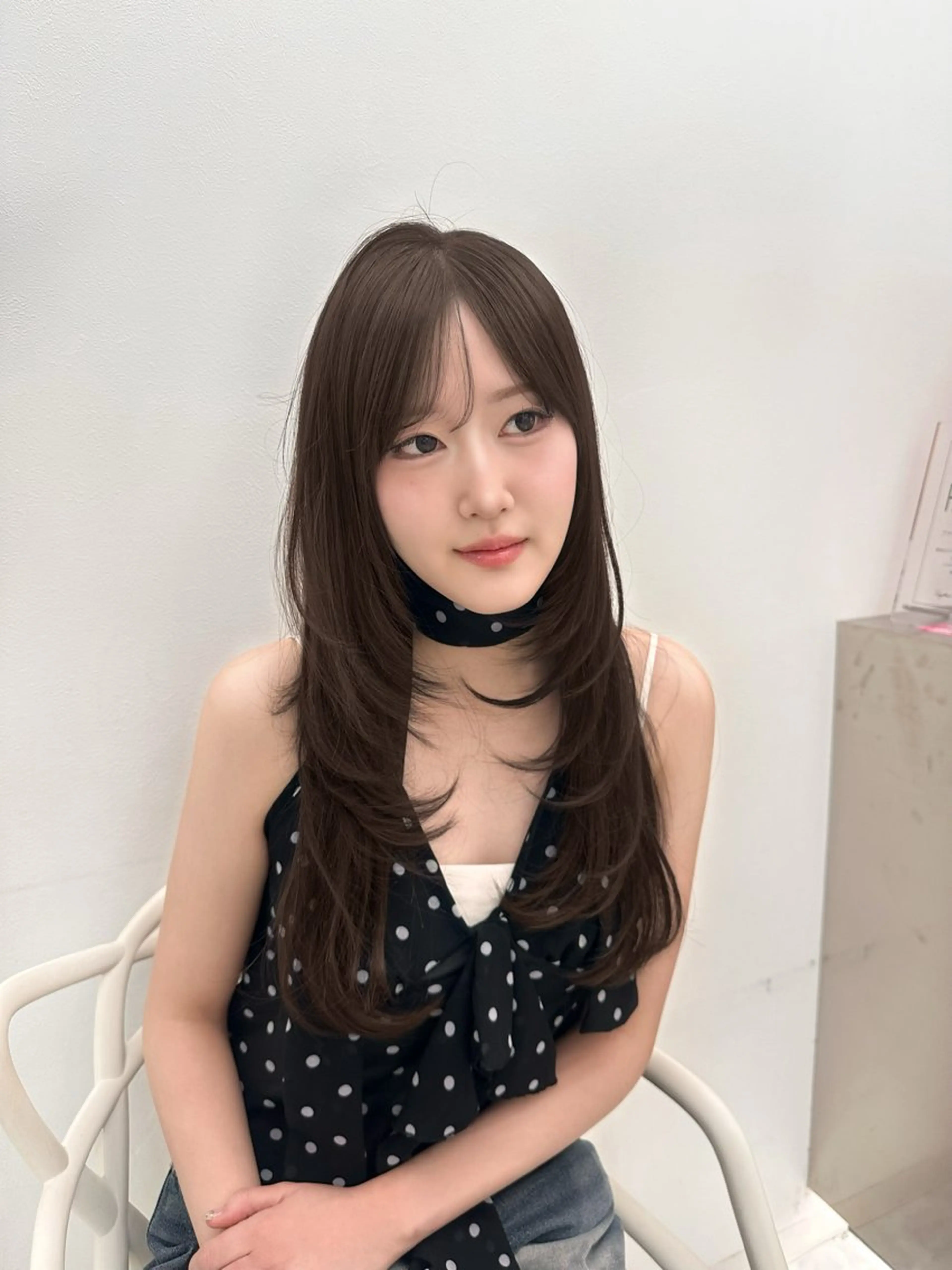 ロング カット ヘアカラー ヘアセット 上品モテヘア🩶 karen🩶のヘアスタイル