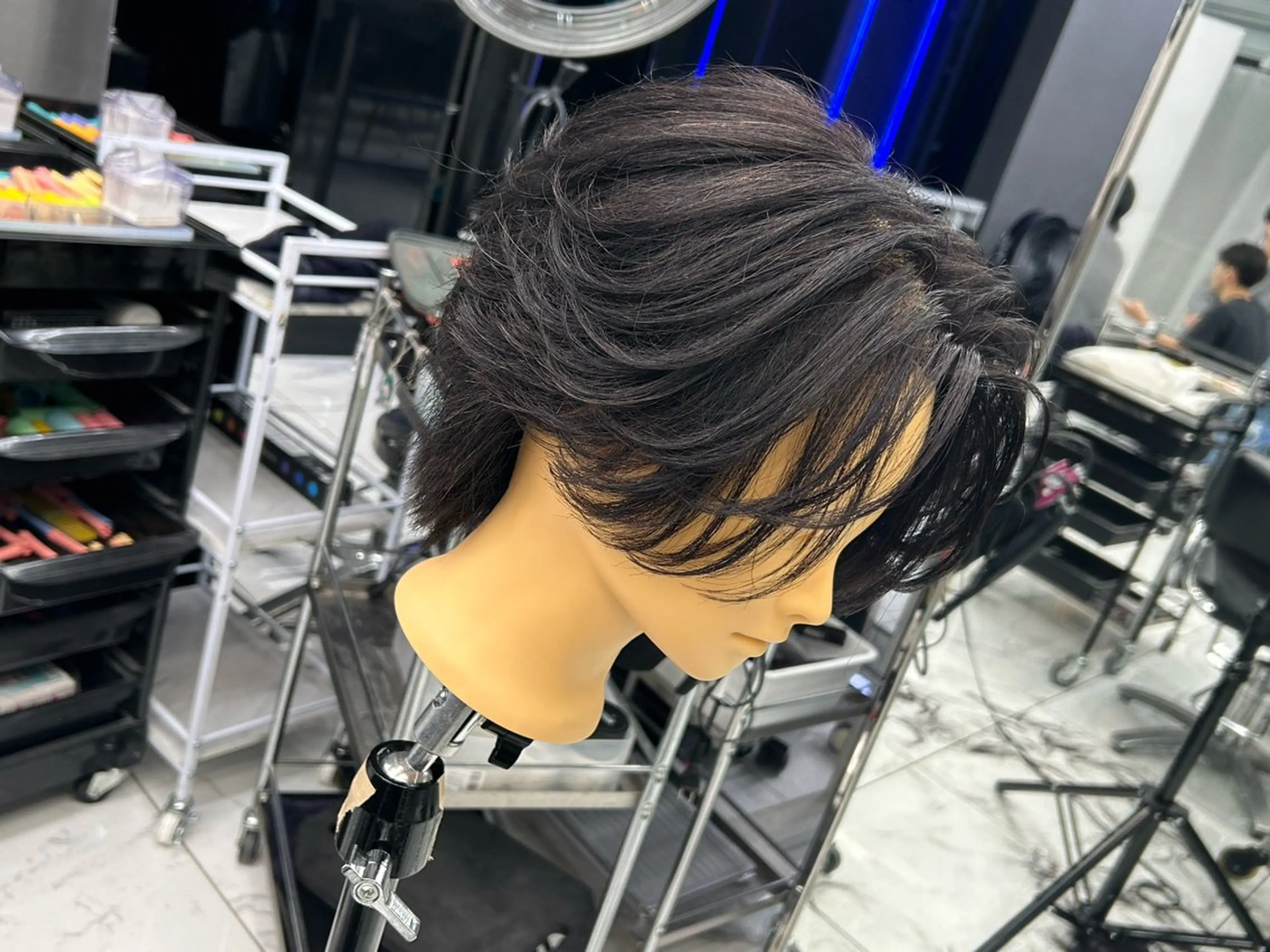 ショート パーマ メンズ縮毛/ 流れる縮毛矯正石井のヘアスタイル