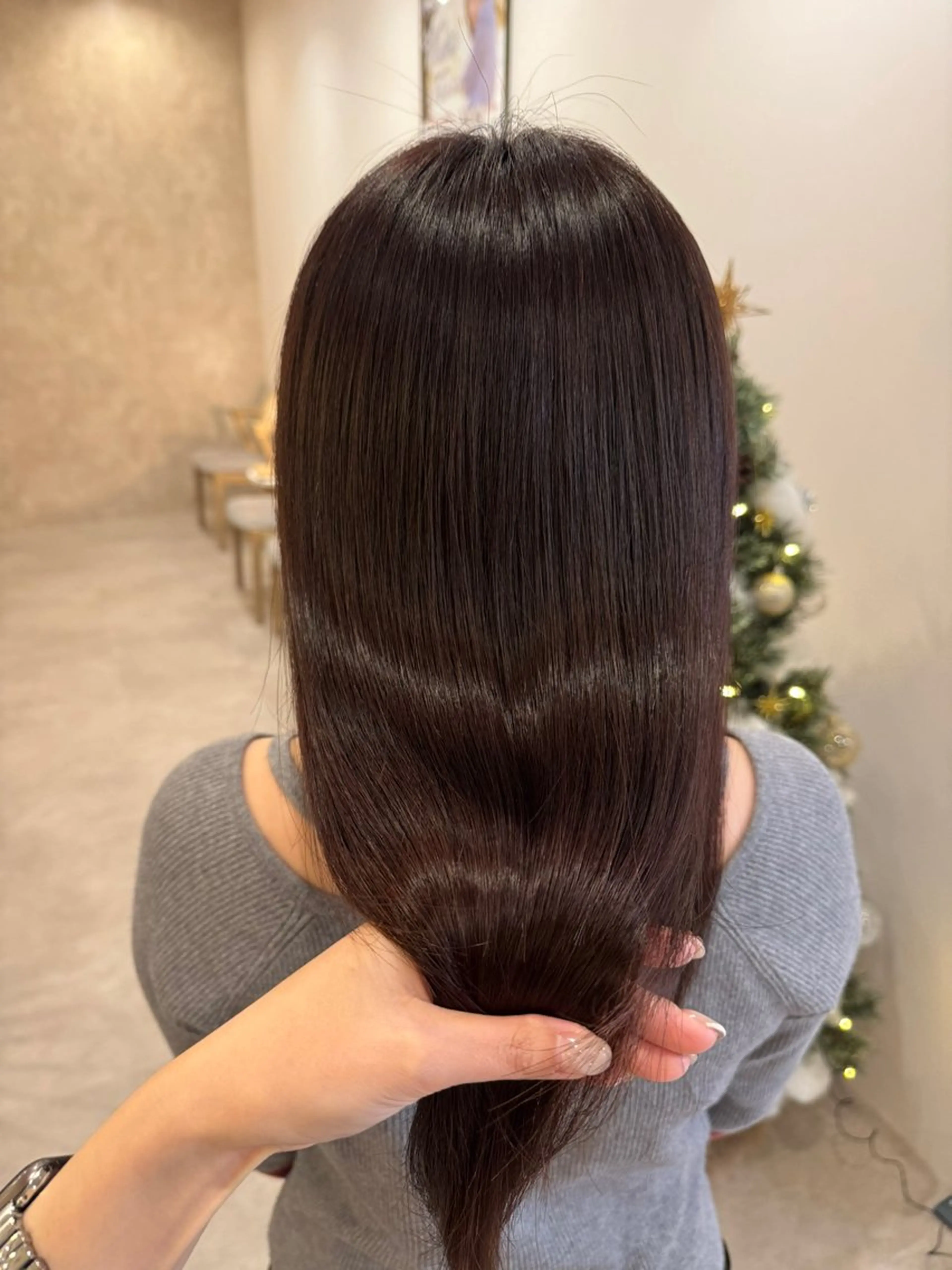 🎅25日限定🎅 似合わせカット＋髪質改善トリートメントカラー＋簡単ヘアアレンジの写真