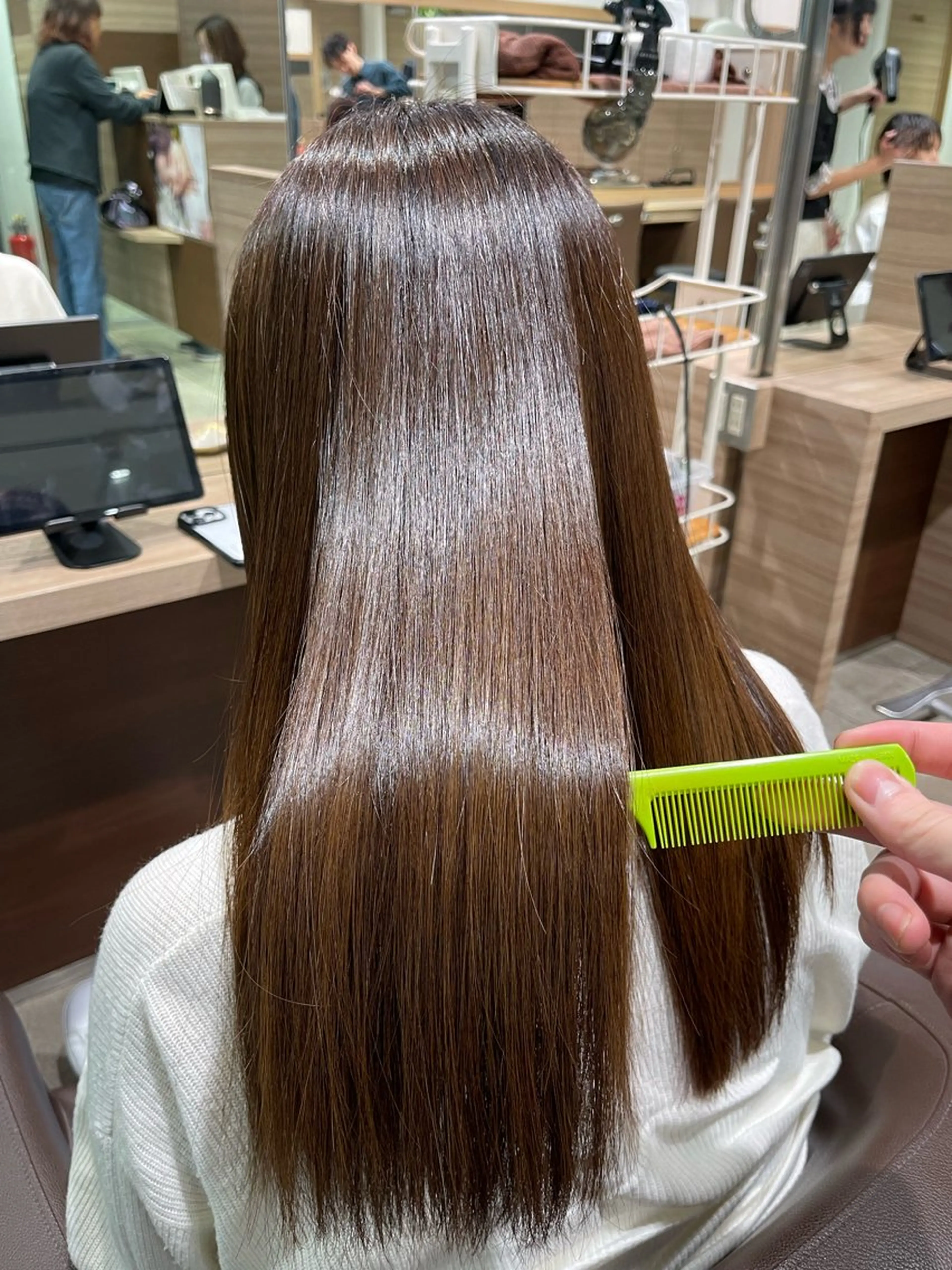 ロング カラー 縮毛矯正 トリートメント ☁🫧縮毛矯正 /春奈🪽🫧のヘアスタイル