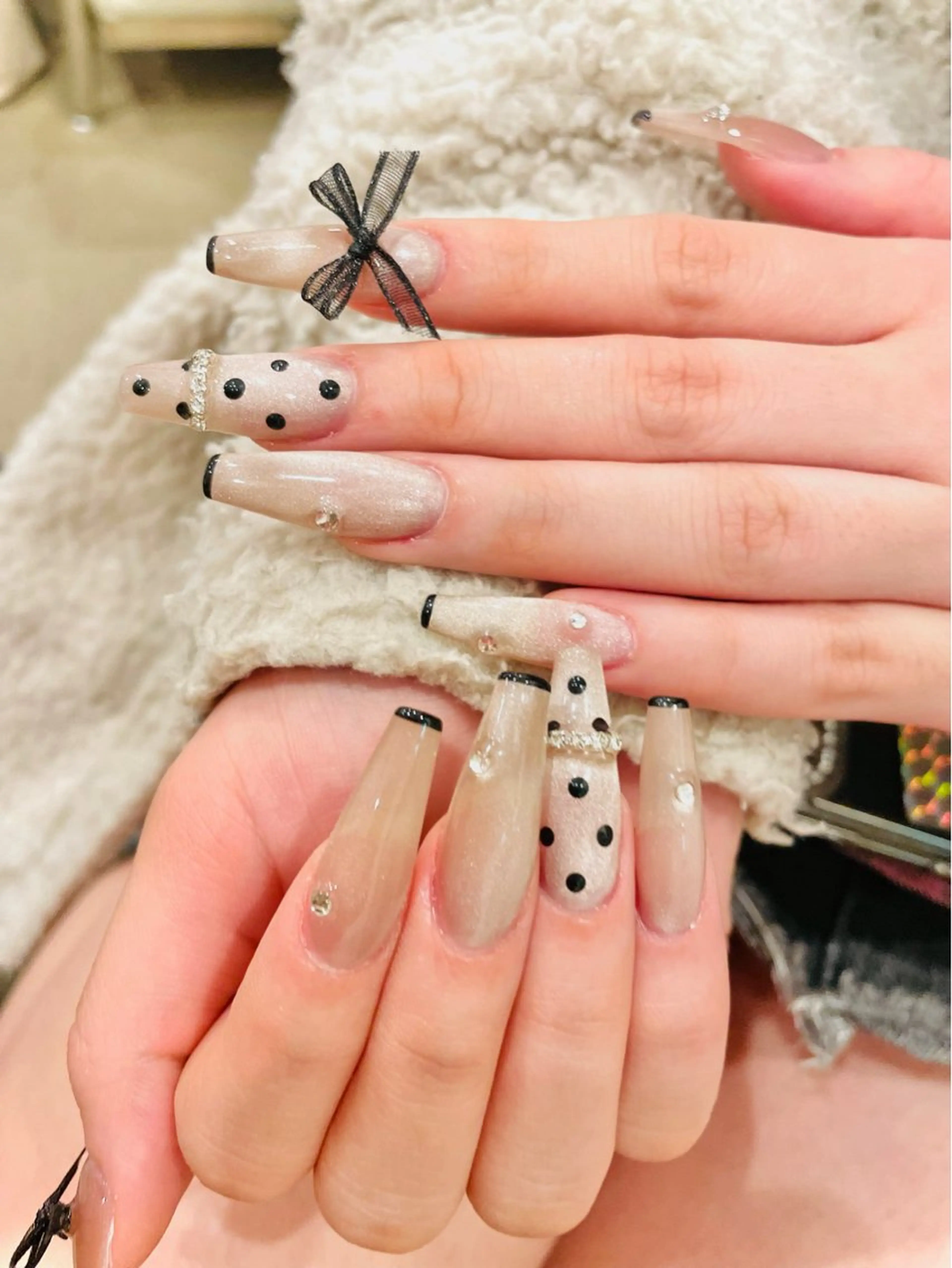 ネイル カジュアル 卒業式 ハート オフィスネイル ピンク H&Bsalon カイのネイルデザイン