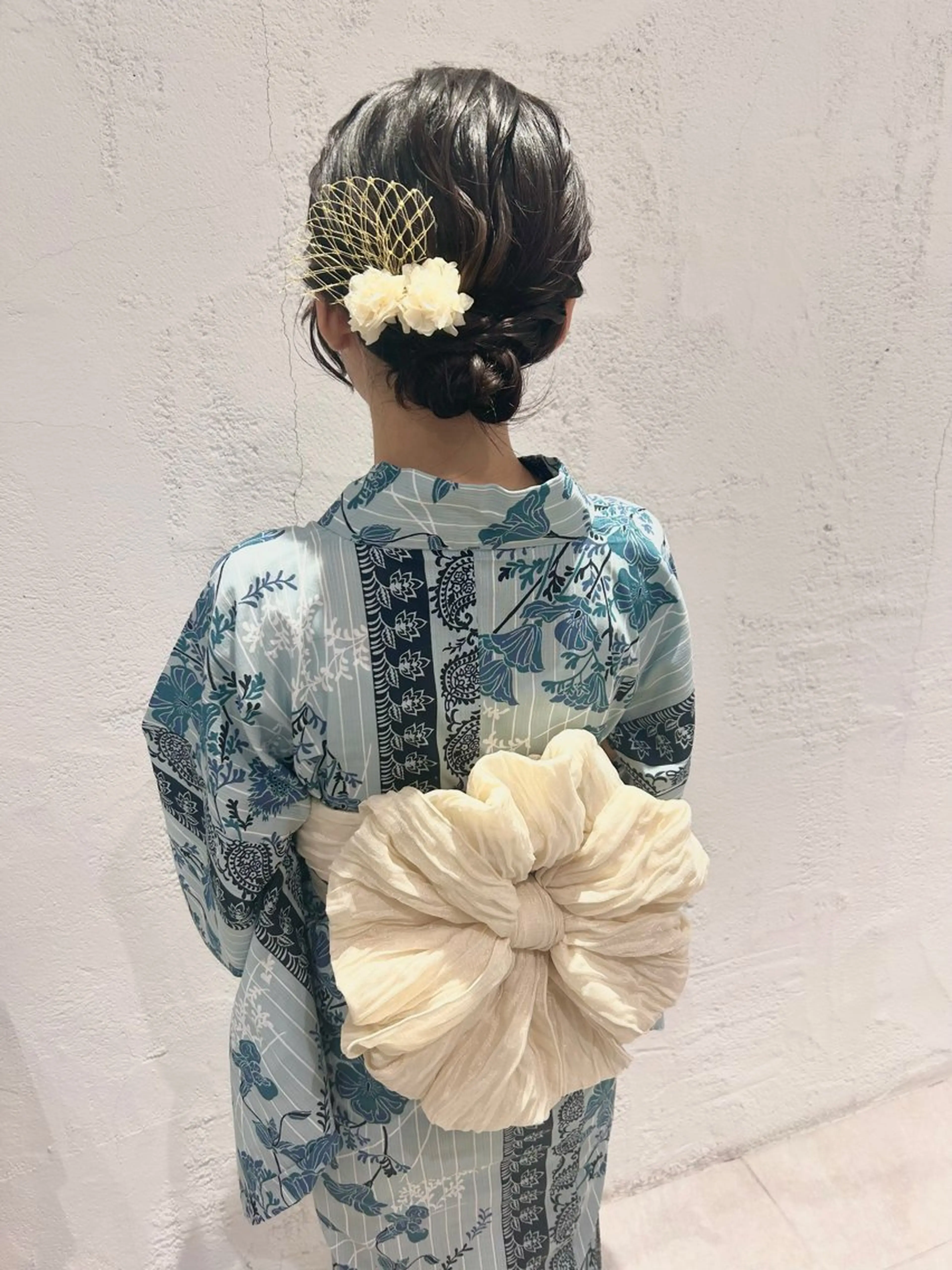 ヘアアレンジ 成人式 浴衣 ♛︎ きっか ♛︎ ヘアアレンジ🩵のヘアスタイル