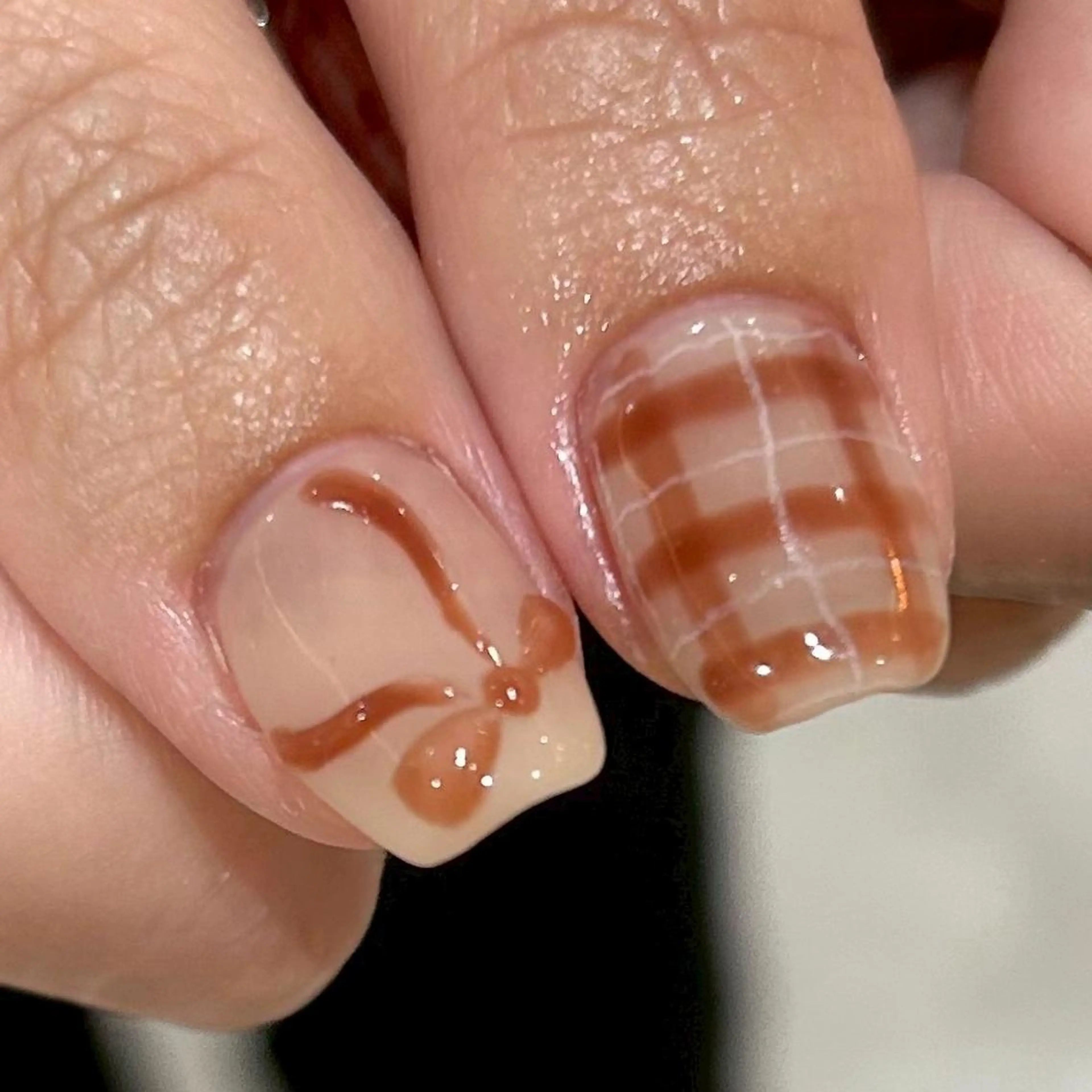 ネイル 持ち込み ニュアンスネイル ハンドネイル パラジェル認定サロン N°nail 立川のネイルデザイン