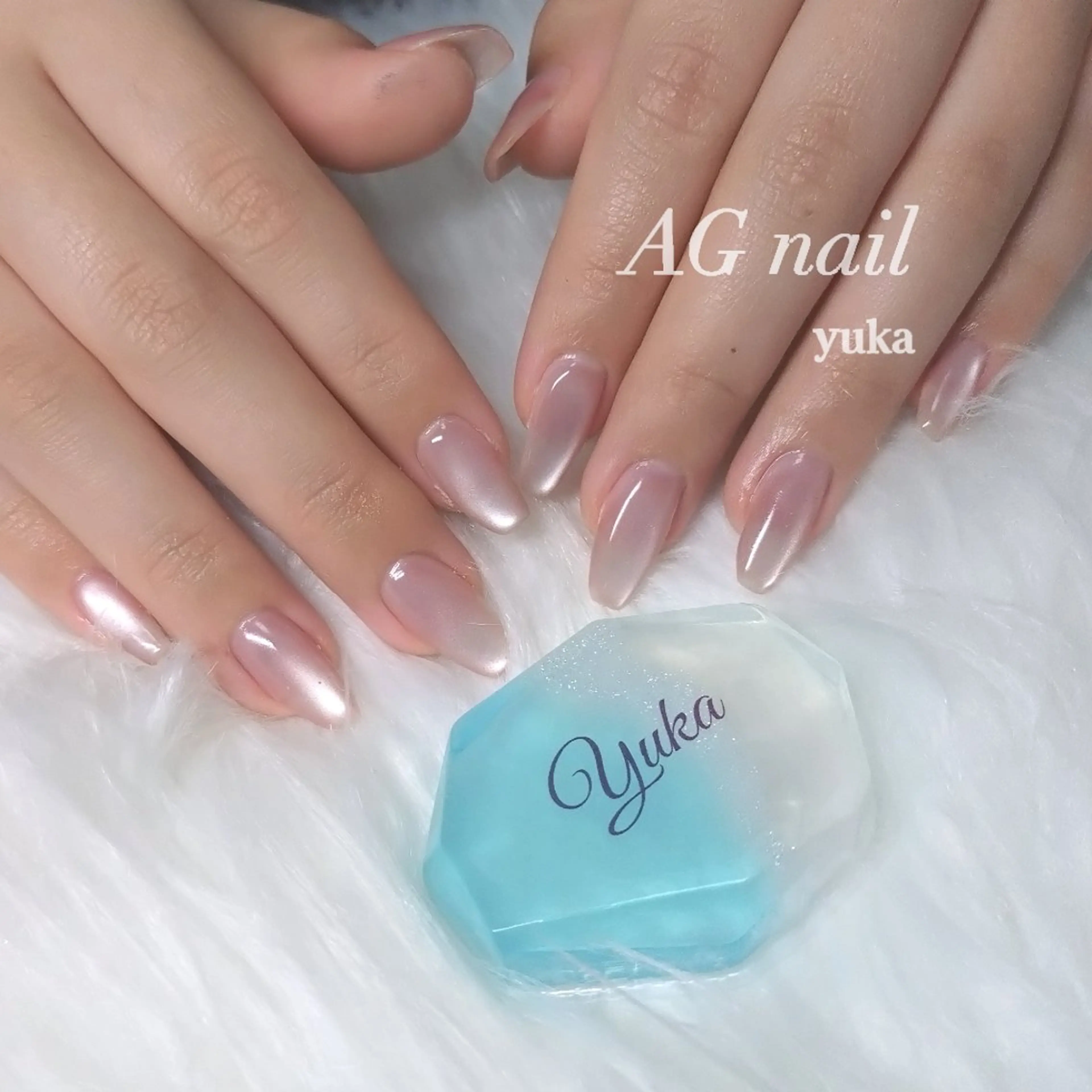 ネイル マグネットネイル マグネットワンカラー ワンカラーネイル AG nail 〚　yuka　〛のネイルデザイン