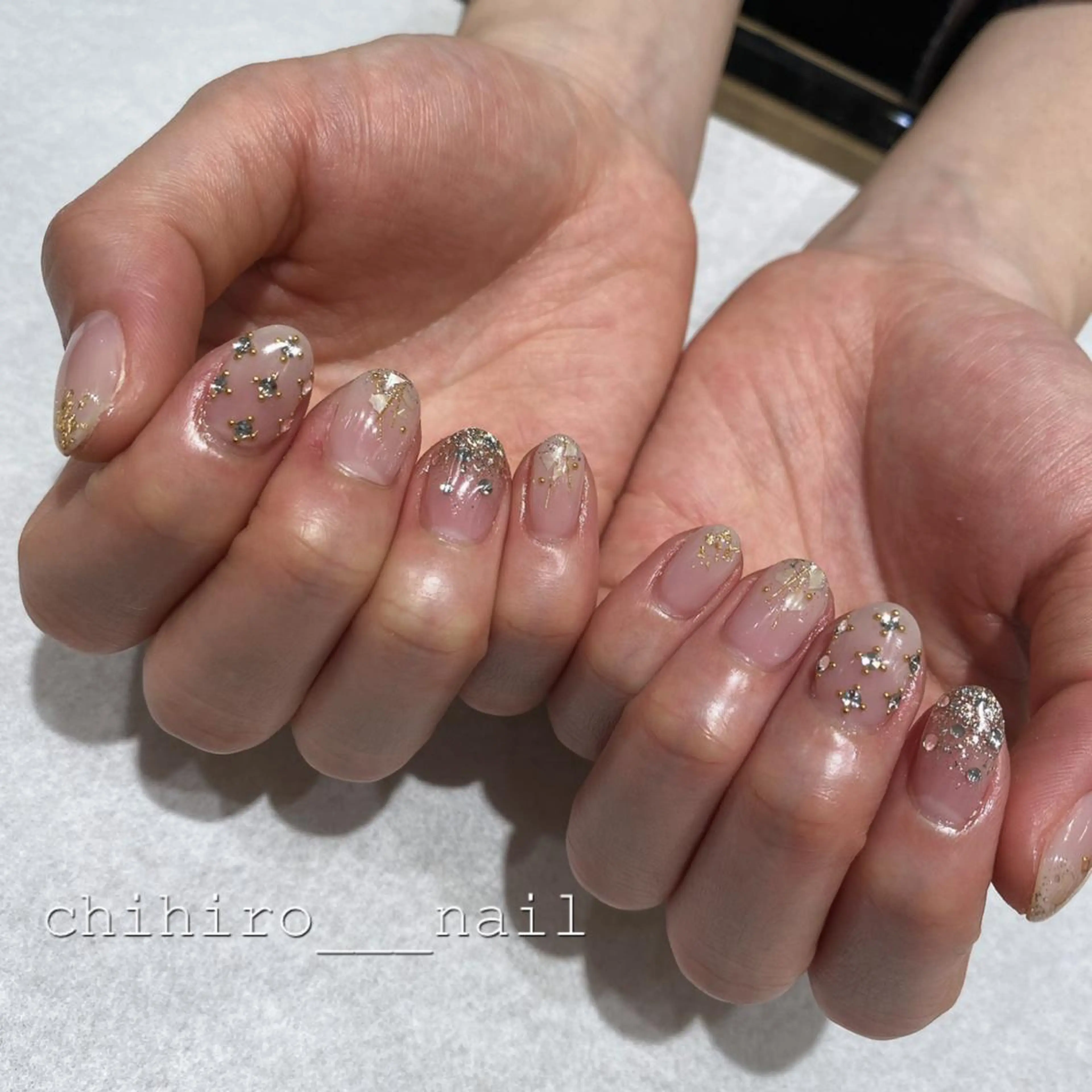 ネイル アートネイル ジェルネイル マグネットネイル ニュアンスネイル ワンカラーネイル ハンドネイル beauty salon ma'am所属・chihiro 小路ネイルのネイルデザイン