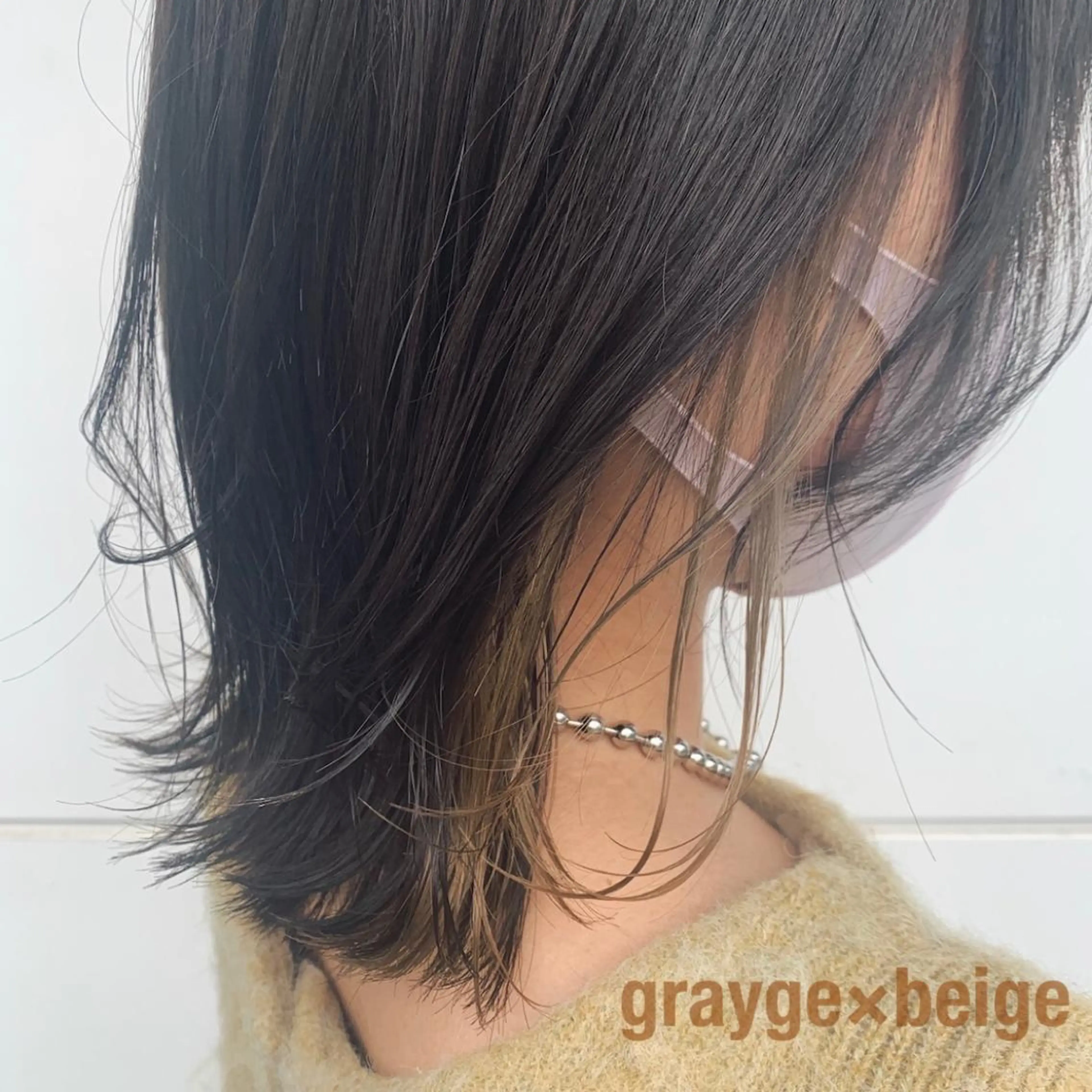 ミディアム カラー RINA🧤 デザインとボブのヘアスタイル