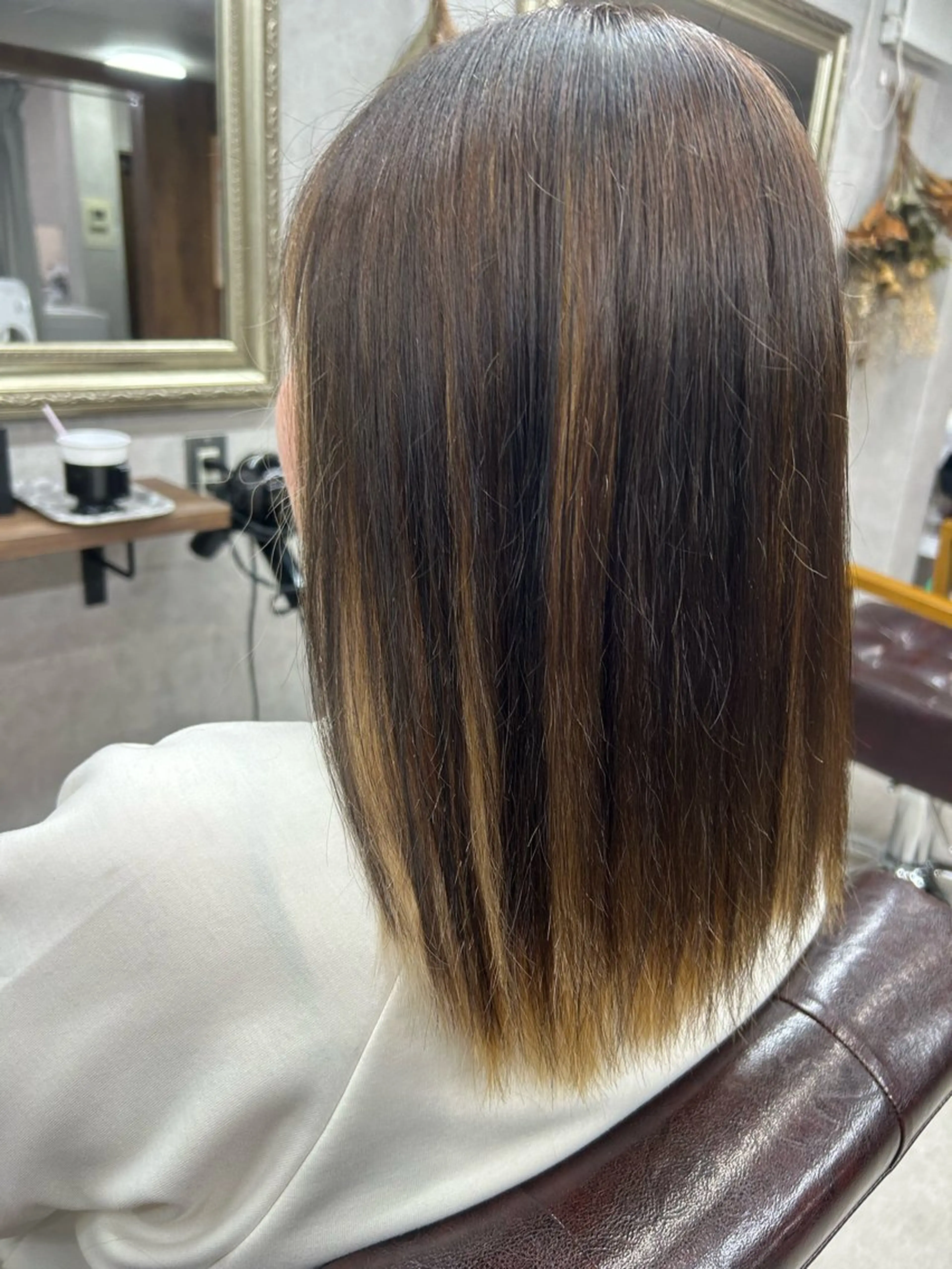 ロング カラー Lien 深井店のヘアスタイル