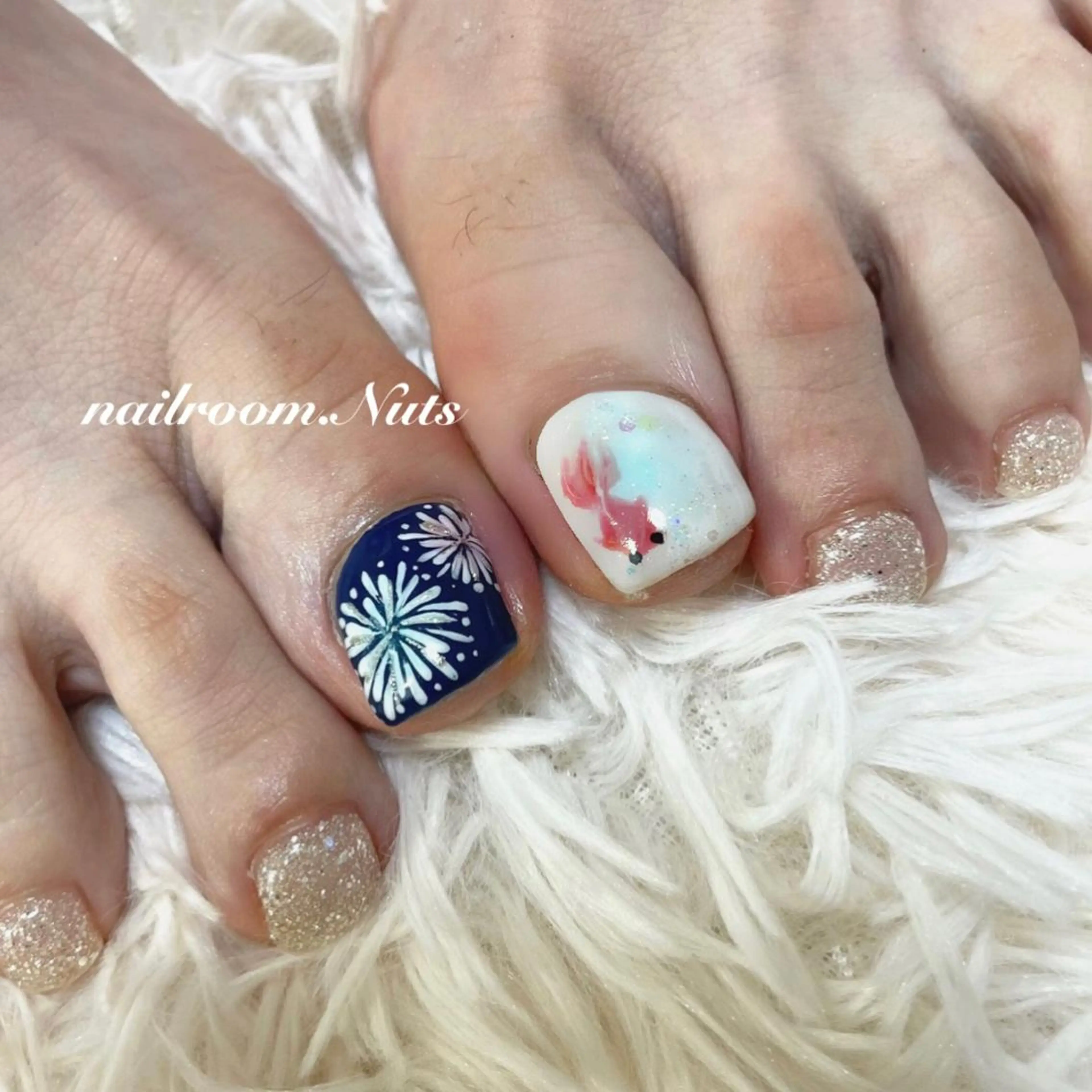 初回他店オフ無料✨Foot【親指アートコース】の写真