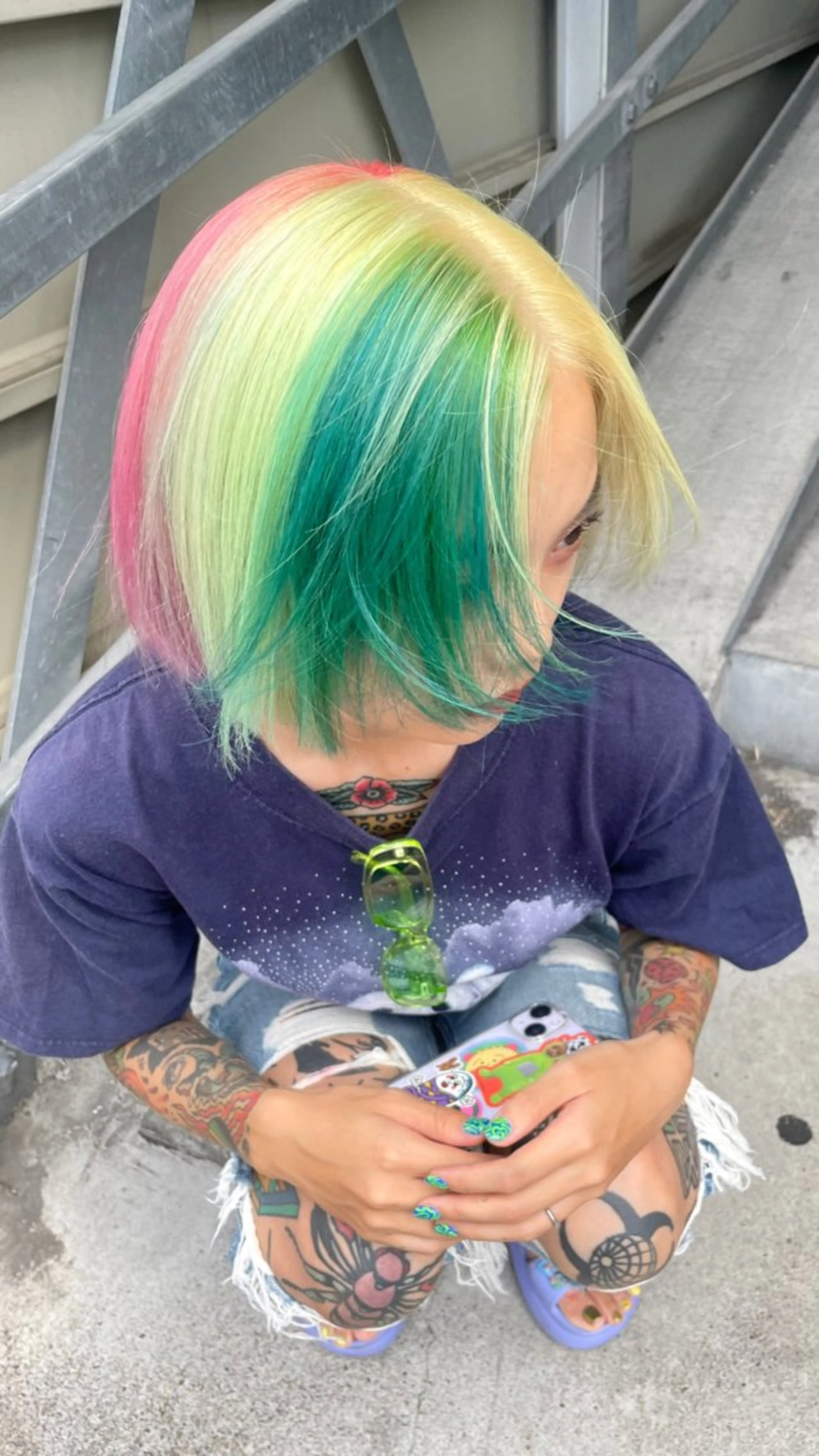 ショート カラー 🌈🌸あおき みちる🌟💗のヘアスタイル