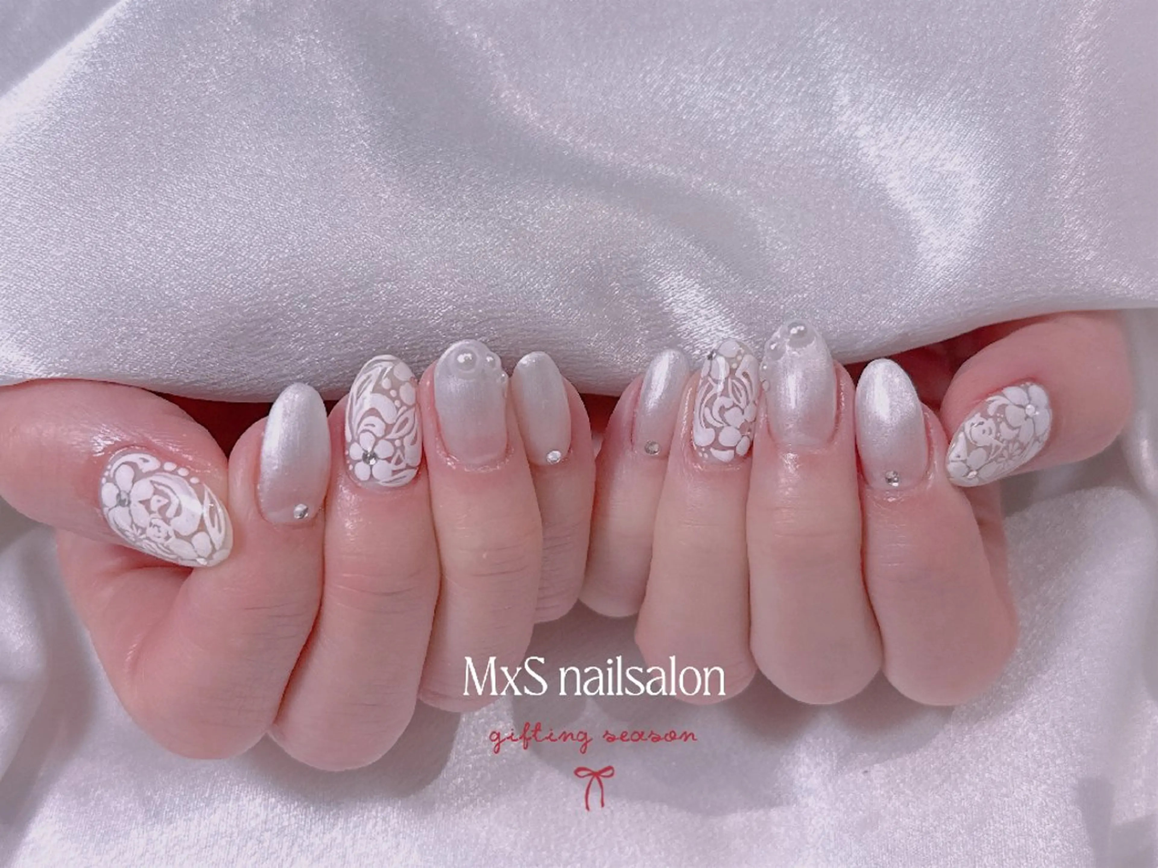 ネイル ジェルネイル 韓国ネイル マグネットネイル パラジェル ワンホンネイル ハンドネイル MxS Nail(長さだし/フィルイン/マグネット/韓国ネイル/ワンホンネイル/ワンカラー)所属・MxS リィリィのネイルデザイン