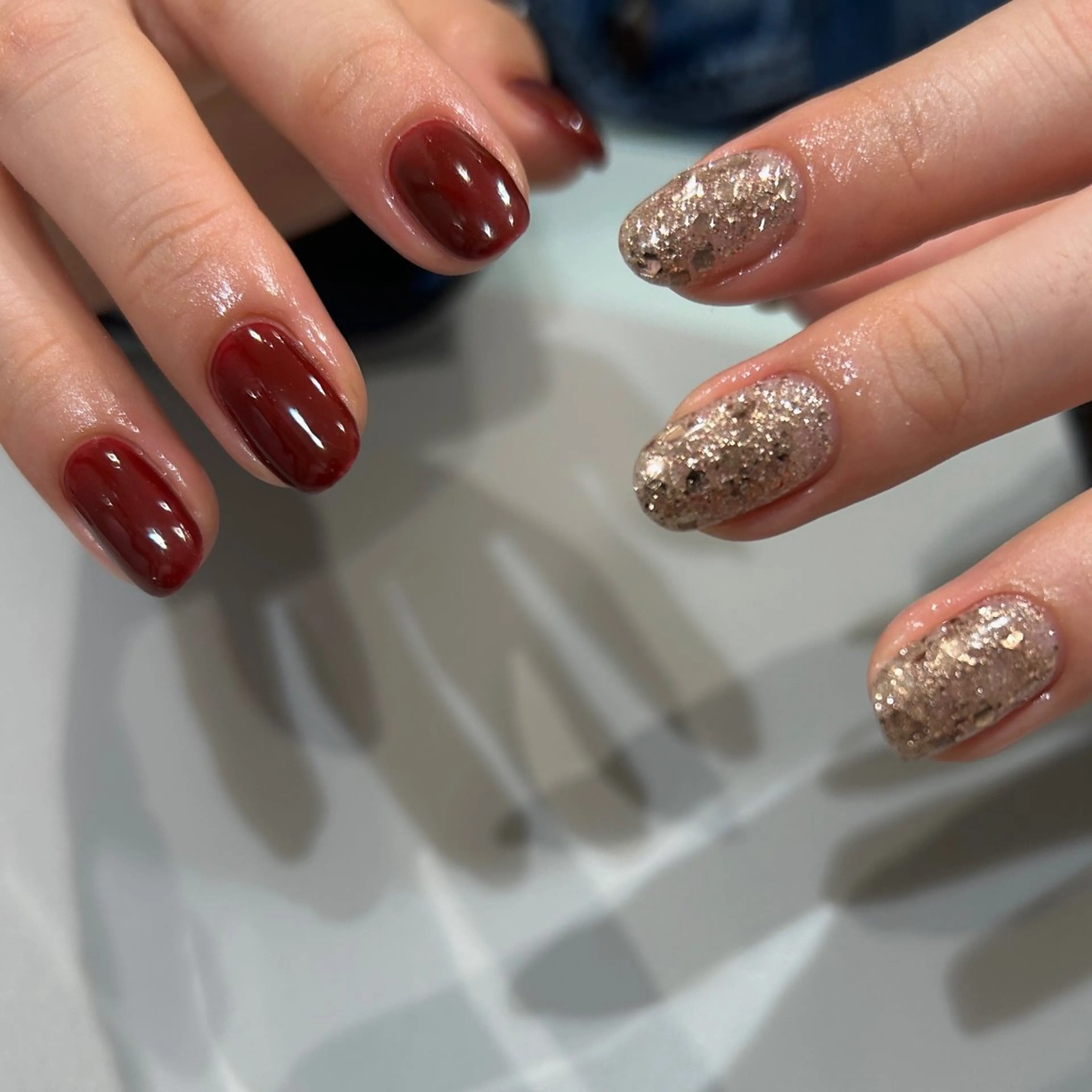 ネイル ハンドネイル NINEnami ニュアンスネイルのネイルデザイン