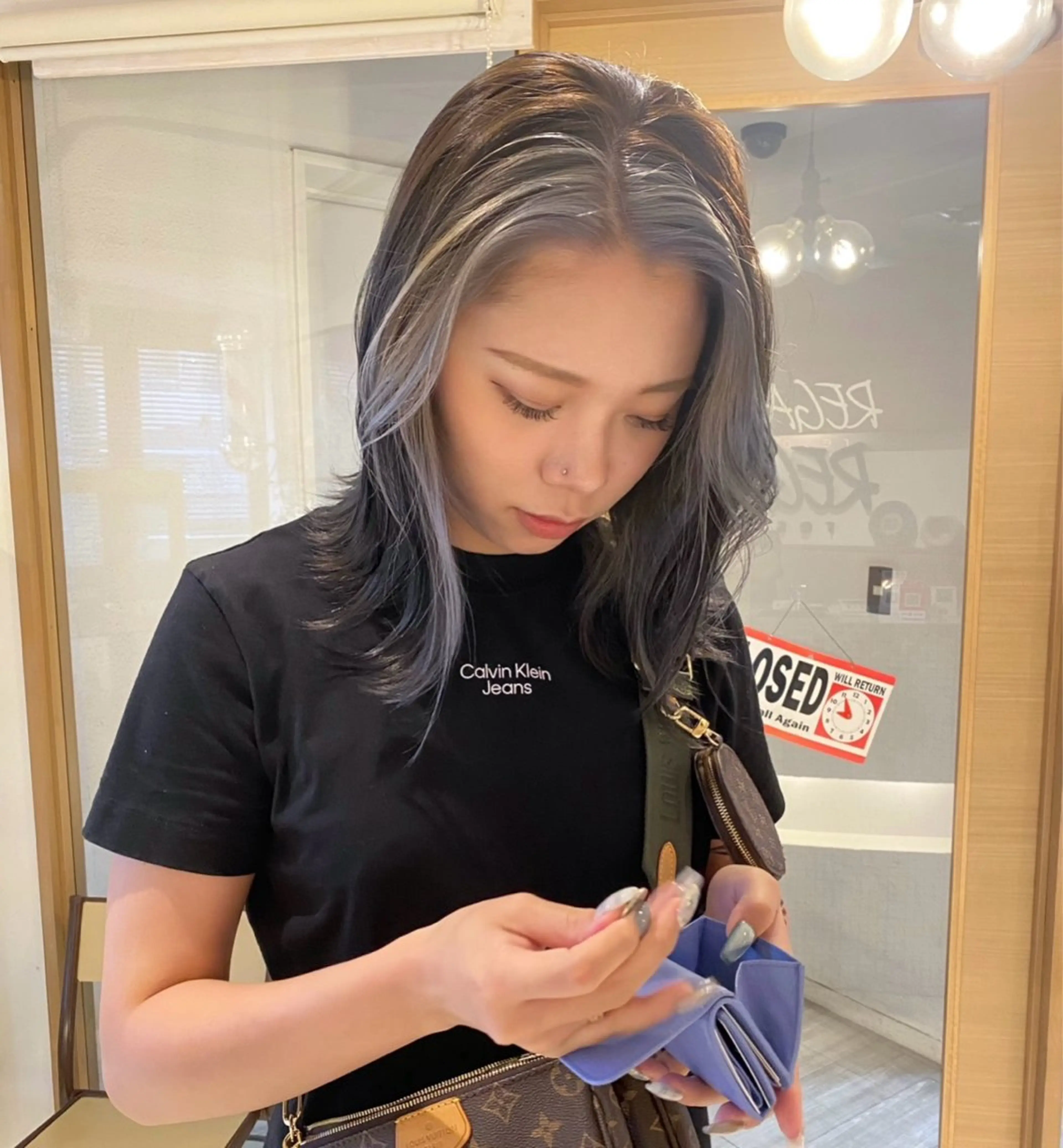 カラー R 横浜【アール】所属・ハイトーン/韓国 ヘア　momo˚✧₊のヘアスタイル