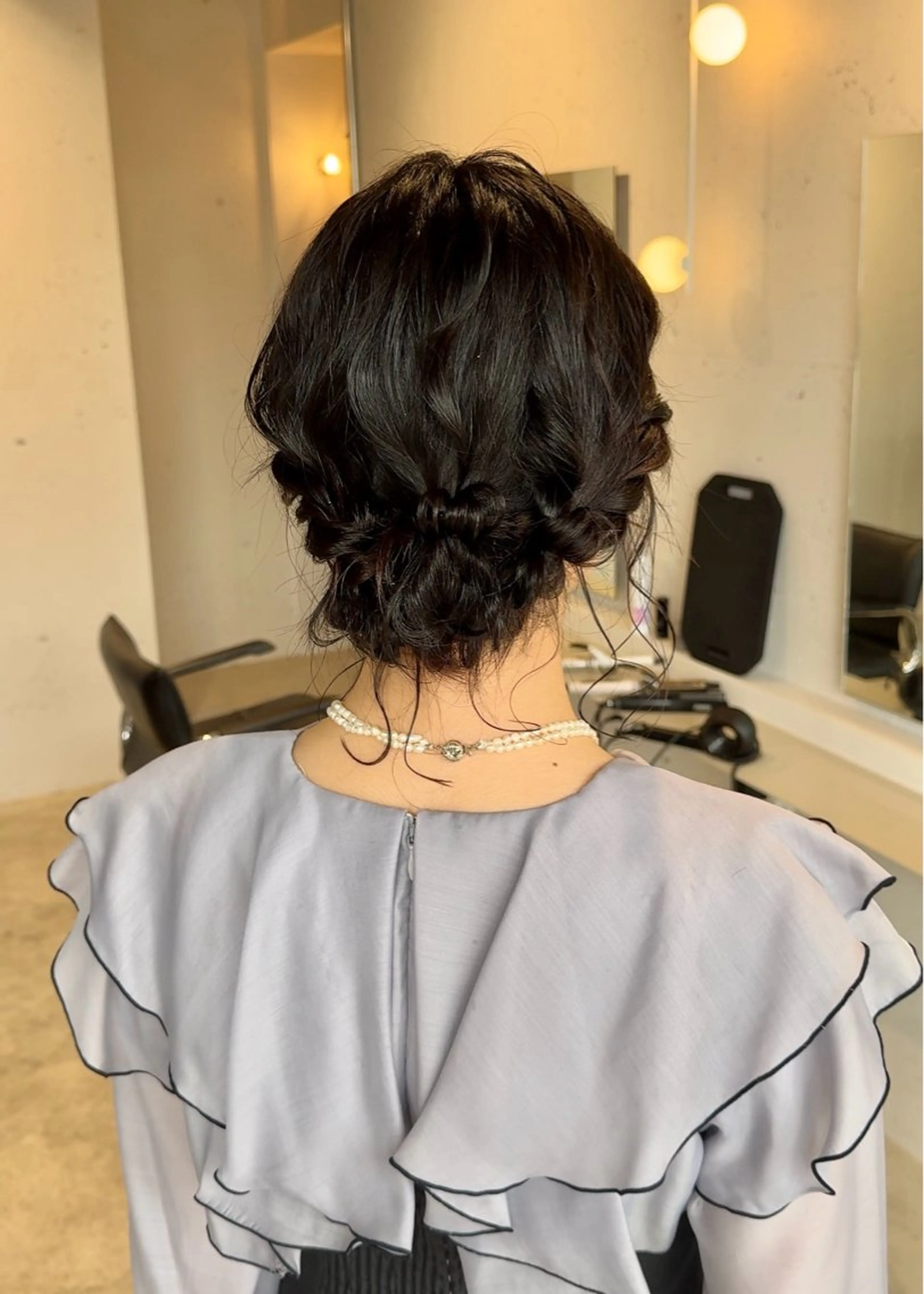 ミディアム ヘアアレンジ ボブ おくれ毛 ヘアセット Tim【ティム】所属・ヘアセット大募集 ˗ˋˏairiˎˊ˗のヘアスタイル