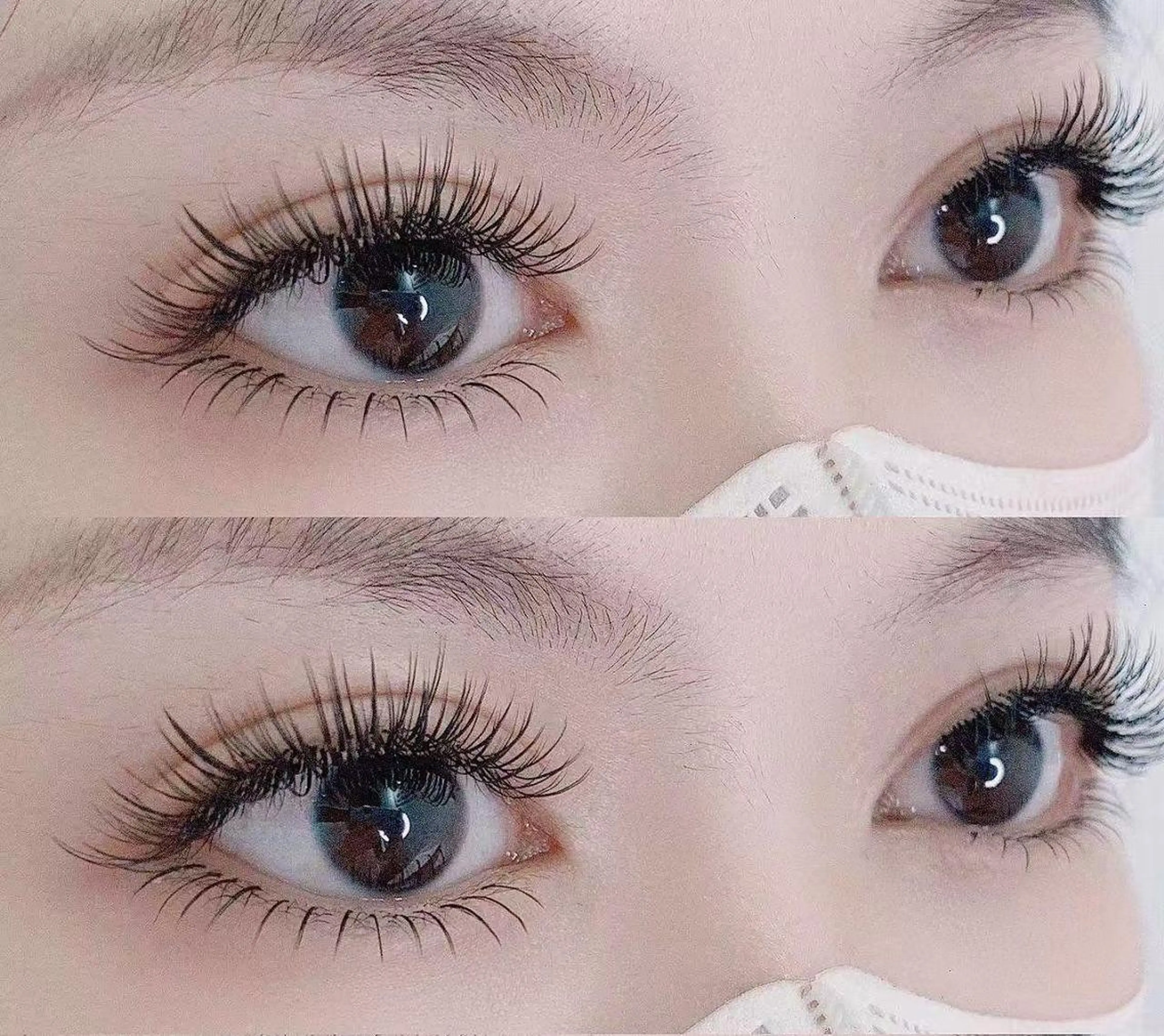 【人気NO.4】パリジェンヌ+フラットラッシュ120本¥9970(ブラック→ブラウン変更+¥1100)の写真