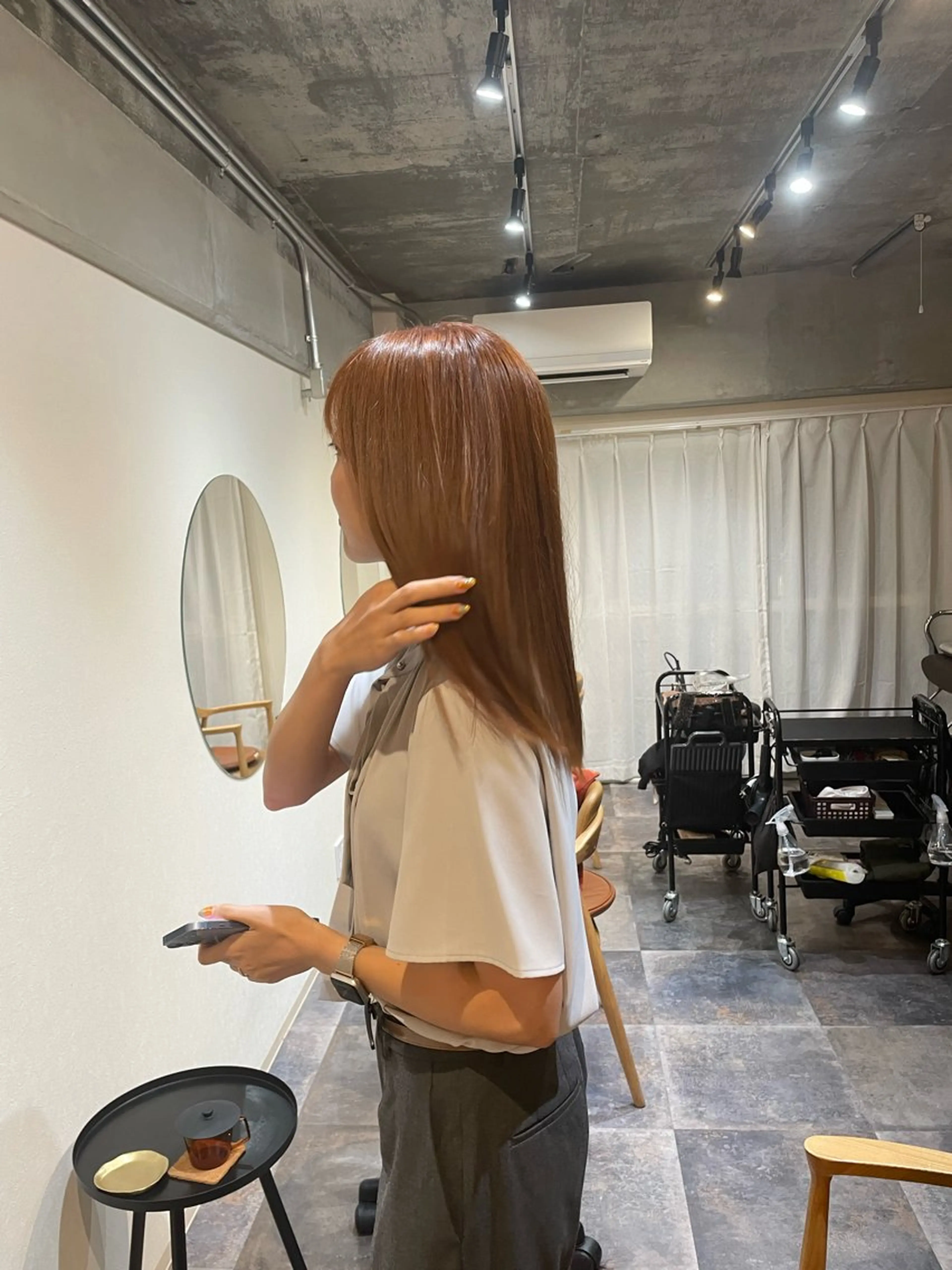 セミロング カラー 髪質改善 カット ヘアカラー トリートメント 鎌田卓也/髪質改善 /透明感カラーのヘアスタイル