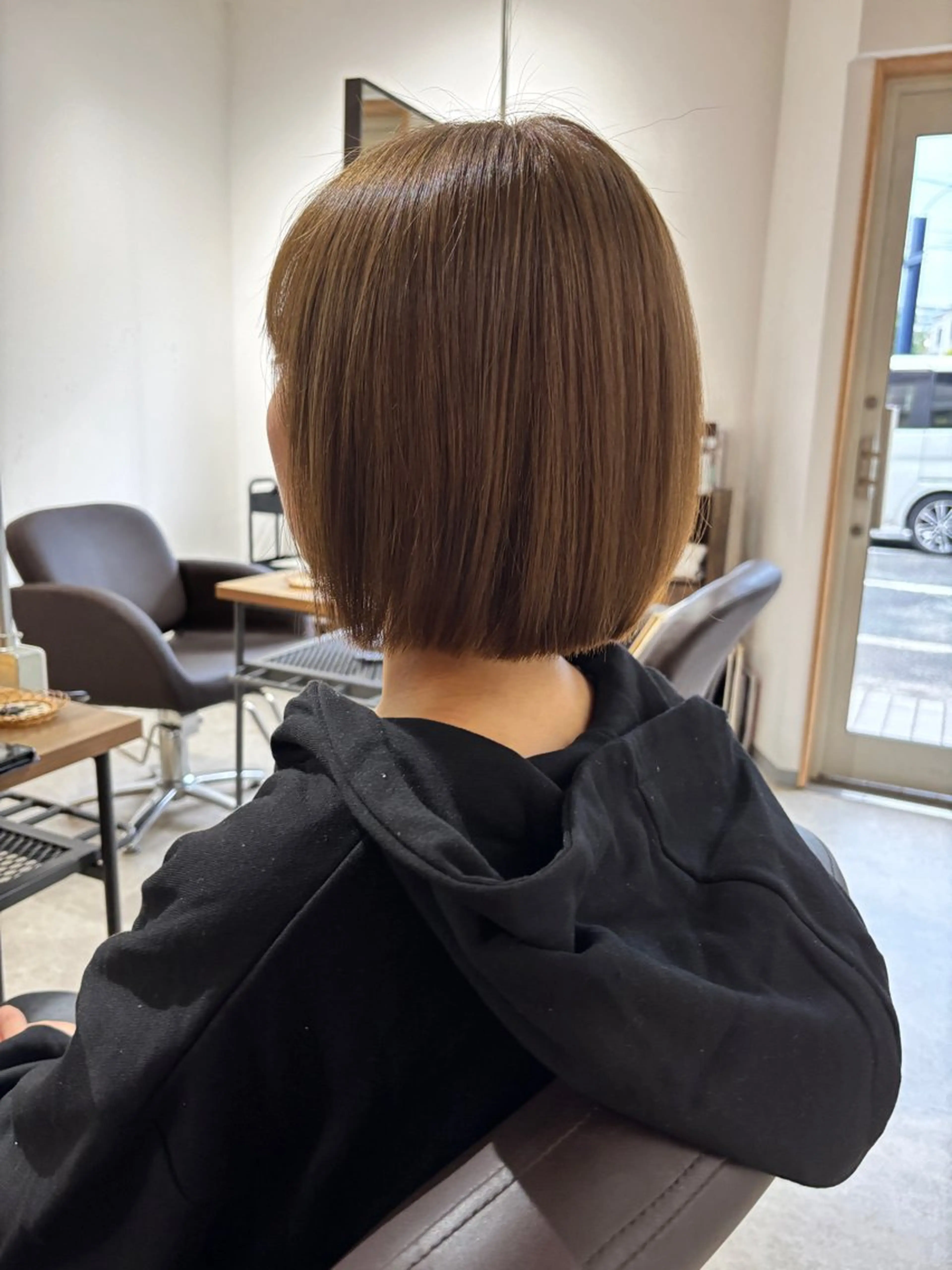 ショート ヘアカラー ブリーチカラー🤍 髪質改善🌟のヘアスタイル