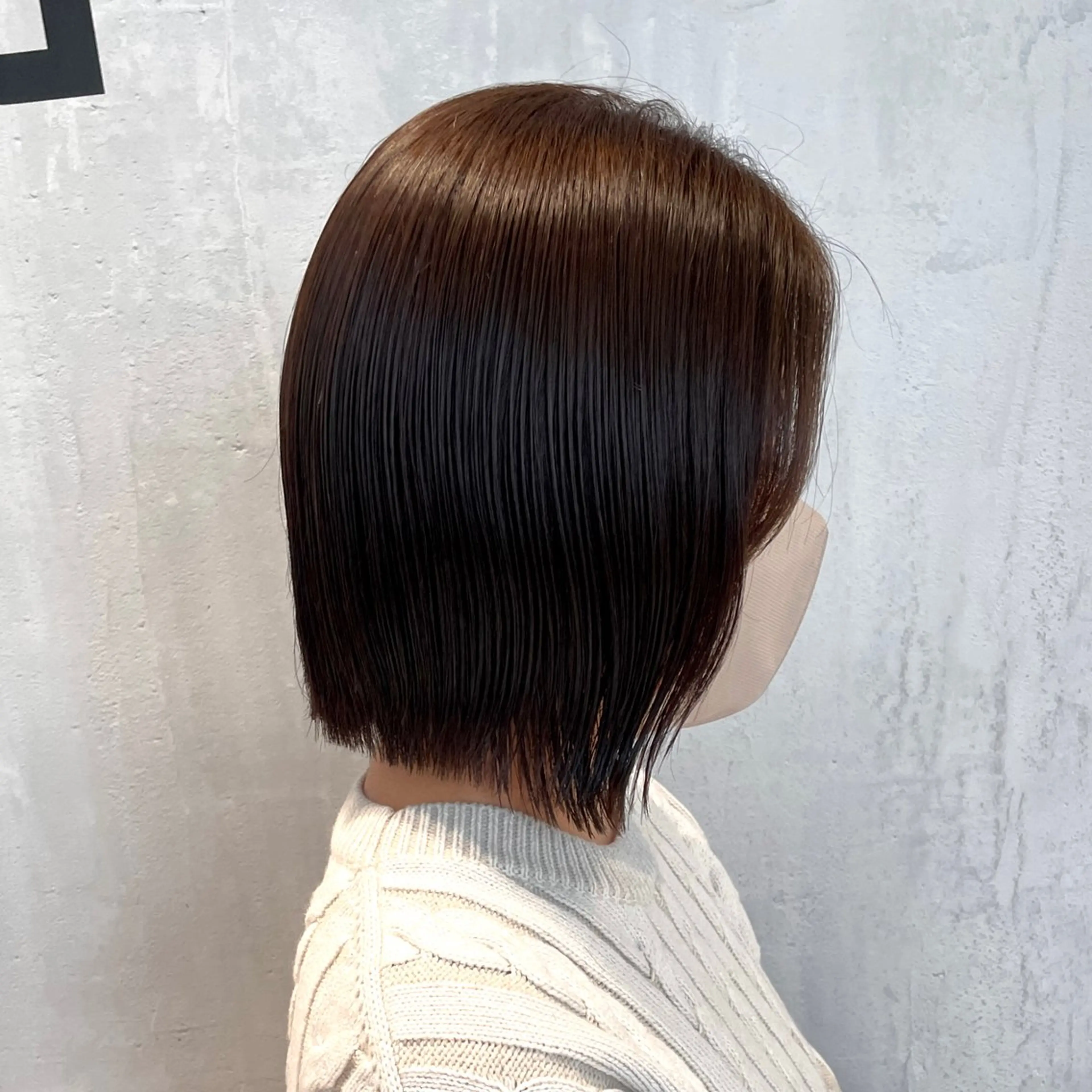 ショート カラー 前下がりボブ ハイライトカラー ボブ ハイライト カット ヘアカラー DX SHARE SALON所属・matka白髪ぼかし 大人ヘア/KEIKOのヘアスタイル