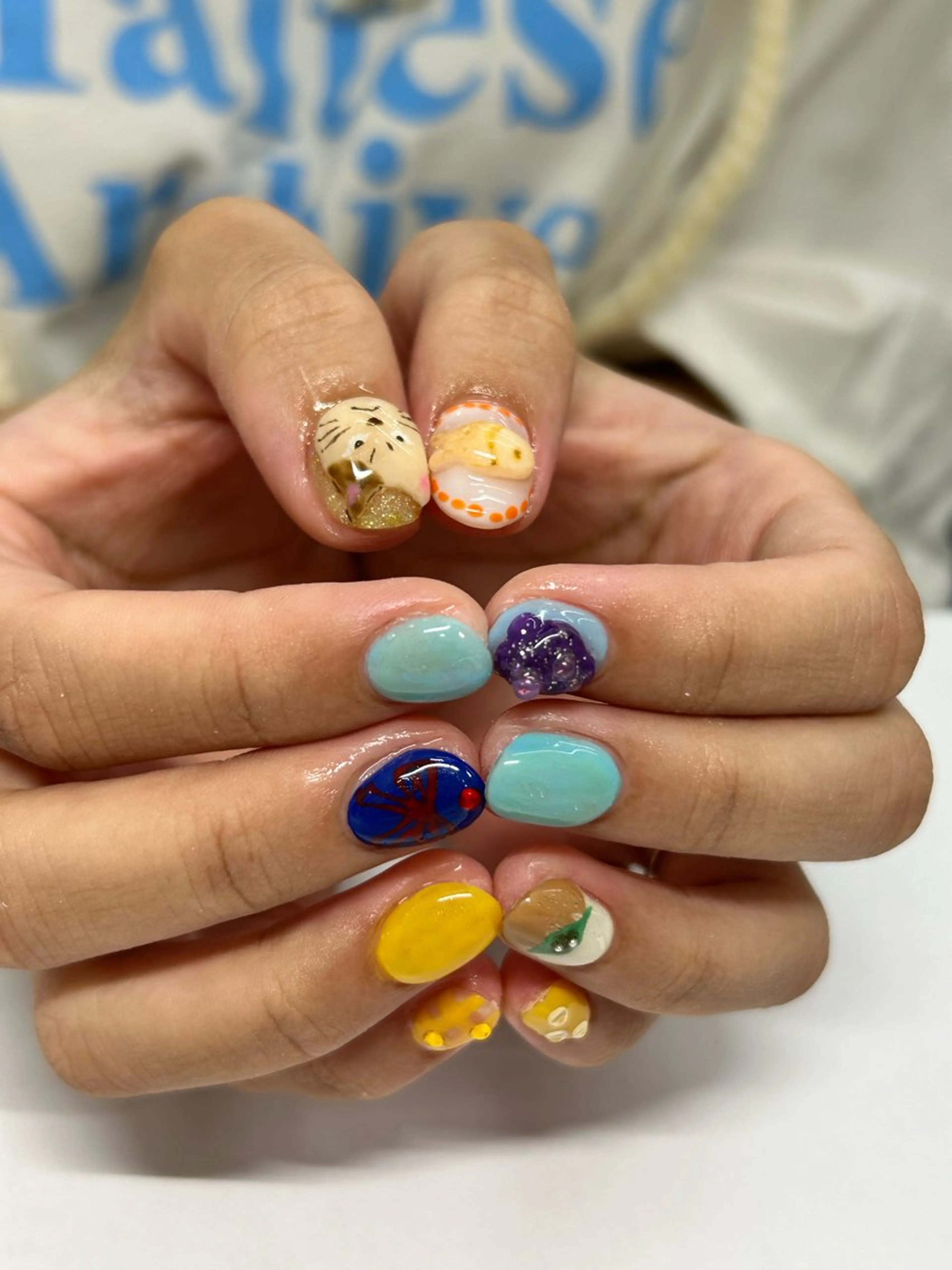 ネイル ハンドネイル プライベートネイルサロンone nail所属・one nail 【カラフル/個性派】のネイルデザイン