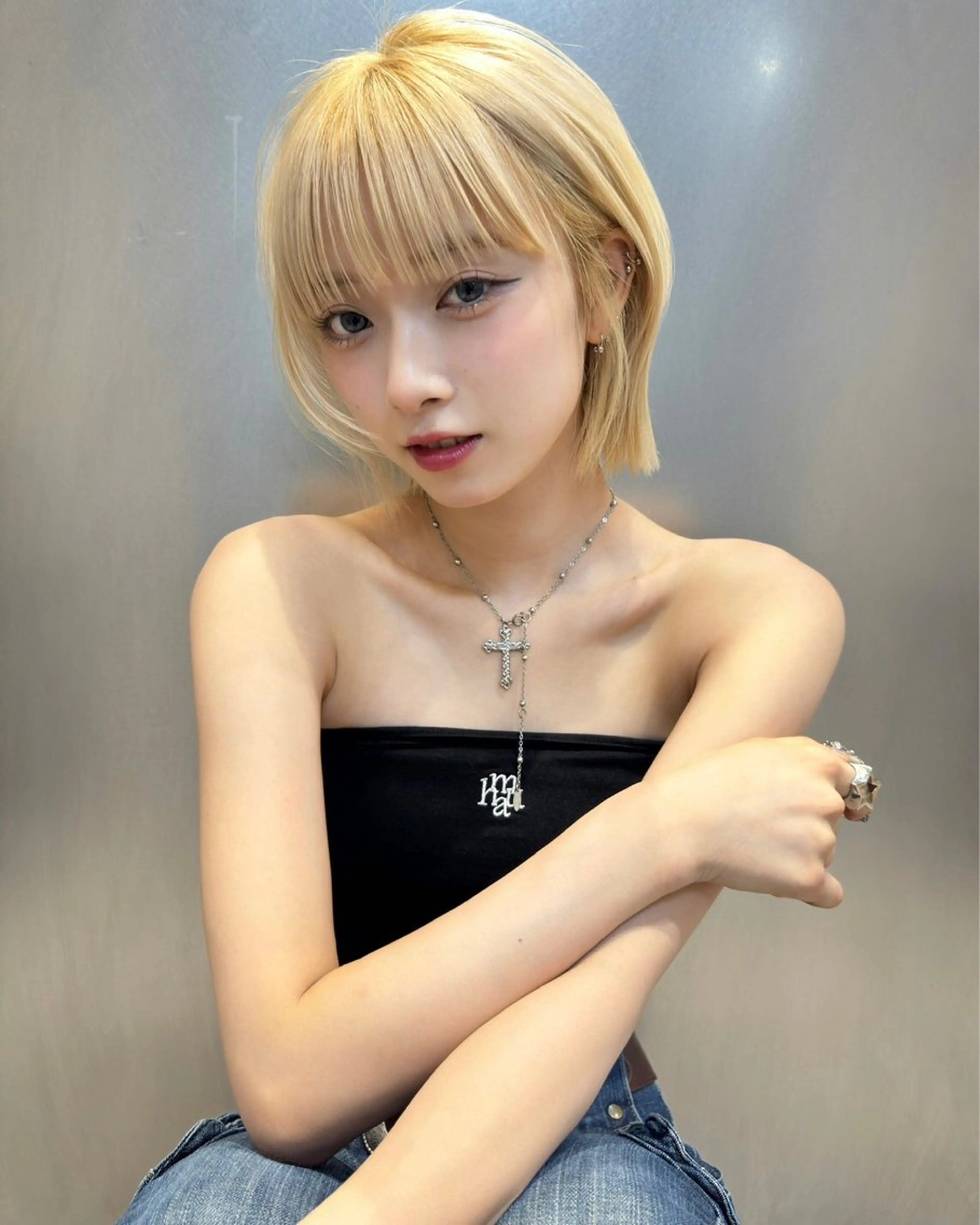 ⟡【Shortマッサージ付き】🌫小顔カット＋1step リペアトリートメントの写真