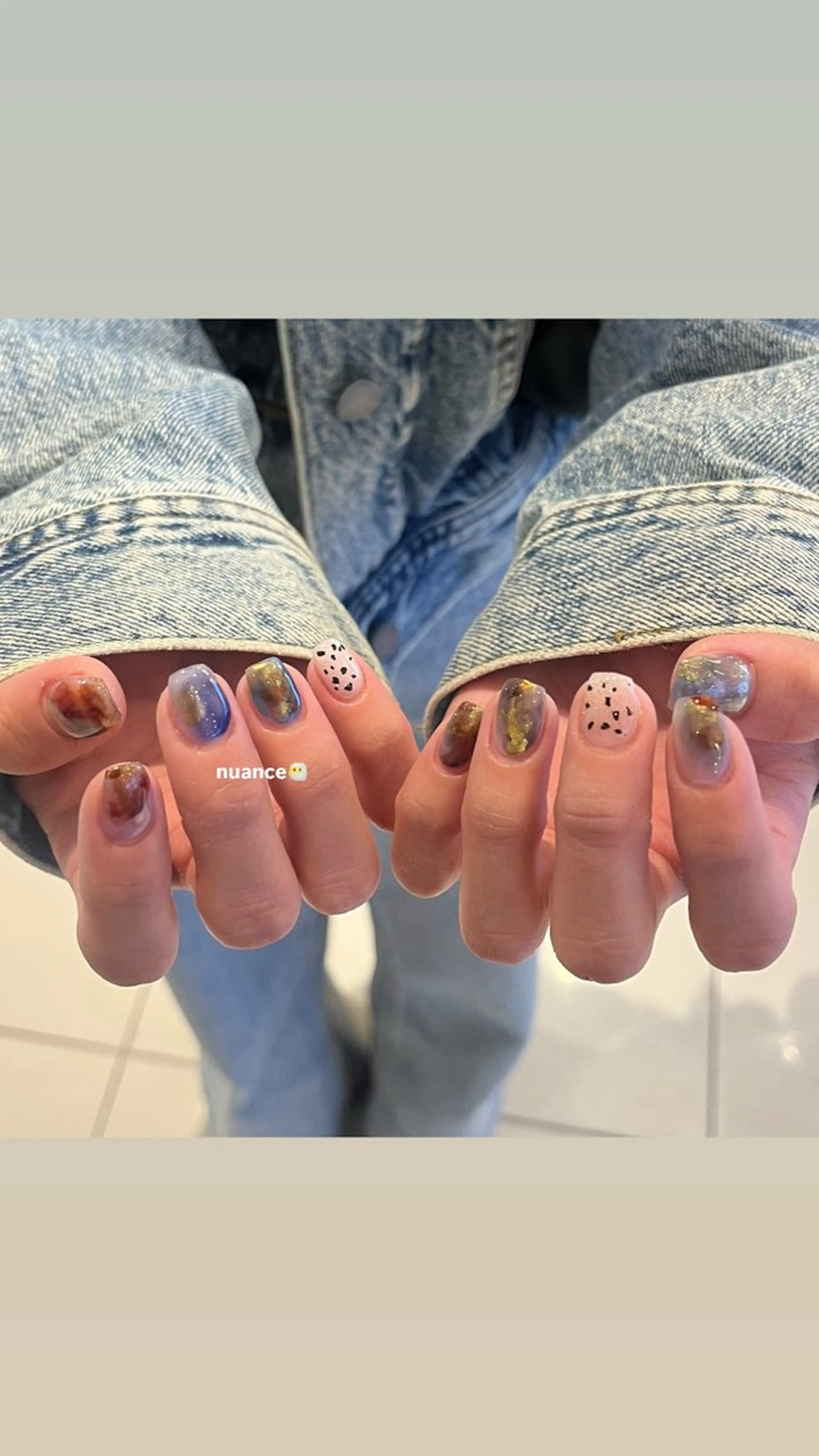 ネイル 持ち込み ニュアンスネイル Allure 小山店 Shioriのネイルデザイン