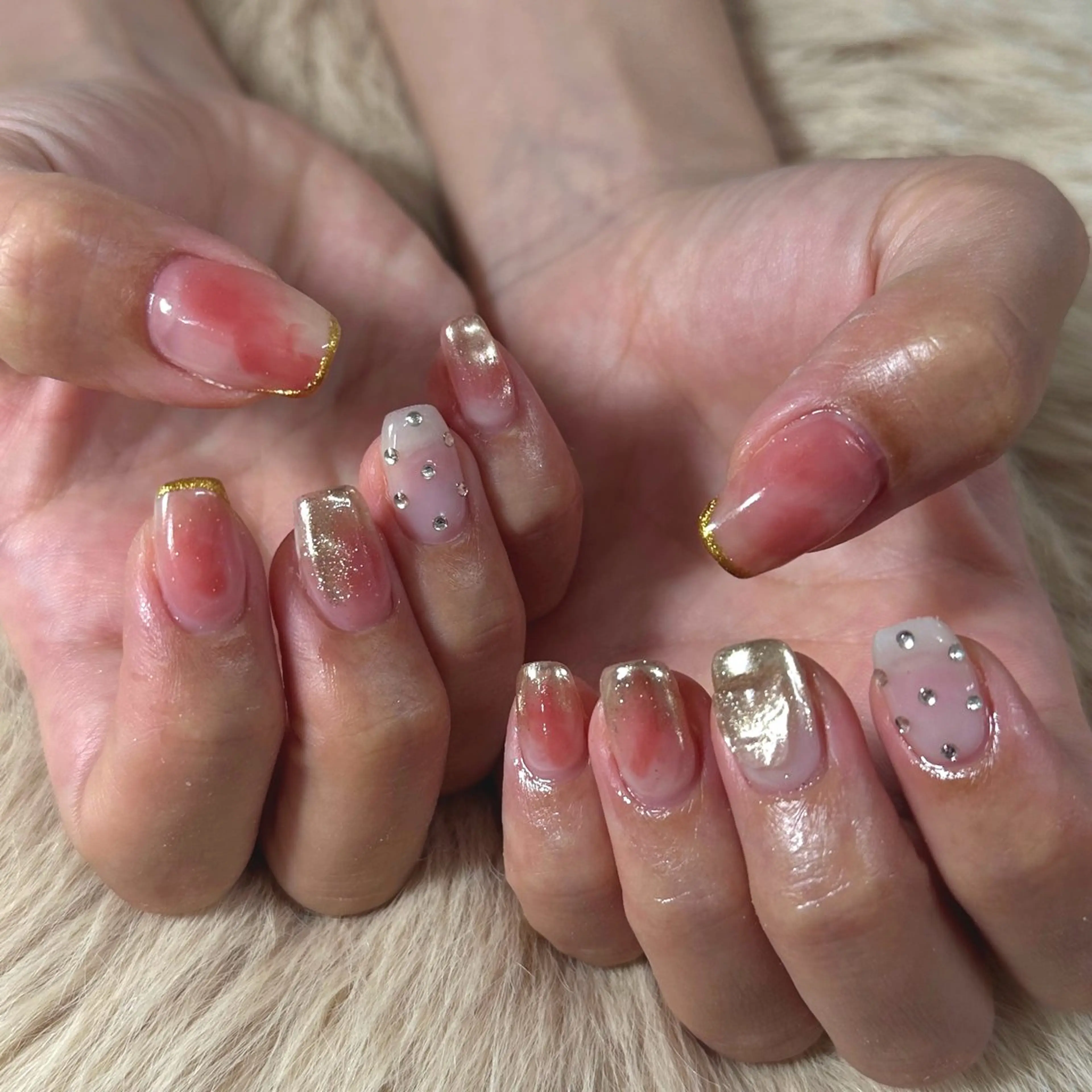 ネイル ニュアンスネイル ピンク Nail Salon Crea所属・Crea AIRI🎀のネイルデザイン