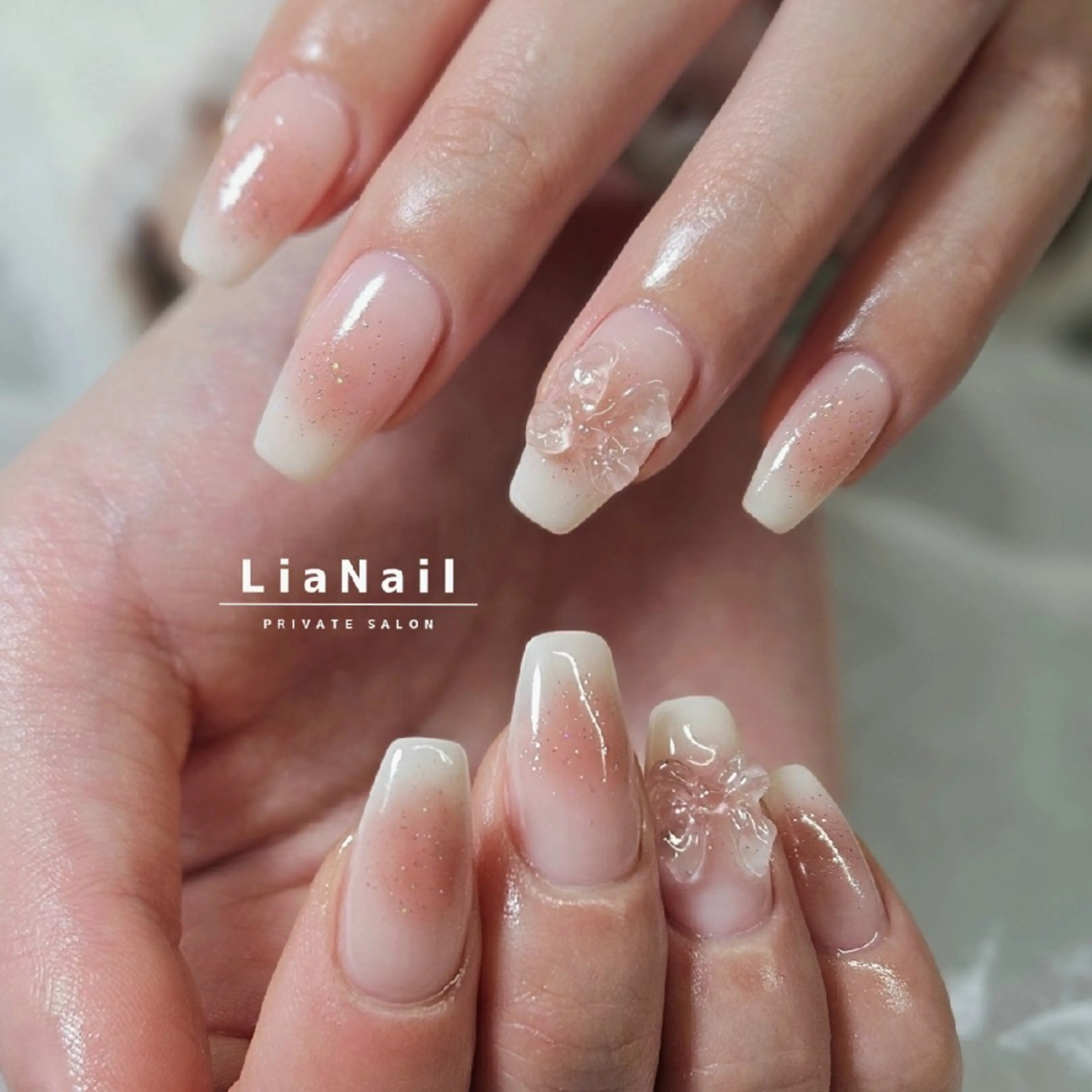 ネイル チークネイル ハンドネイル Lia Nailのネイルデザイン