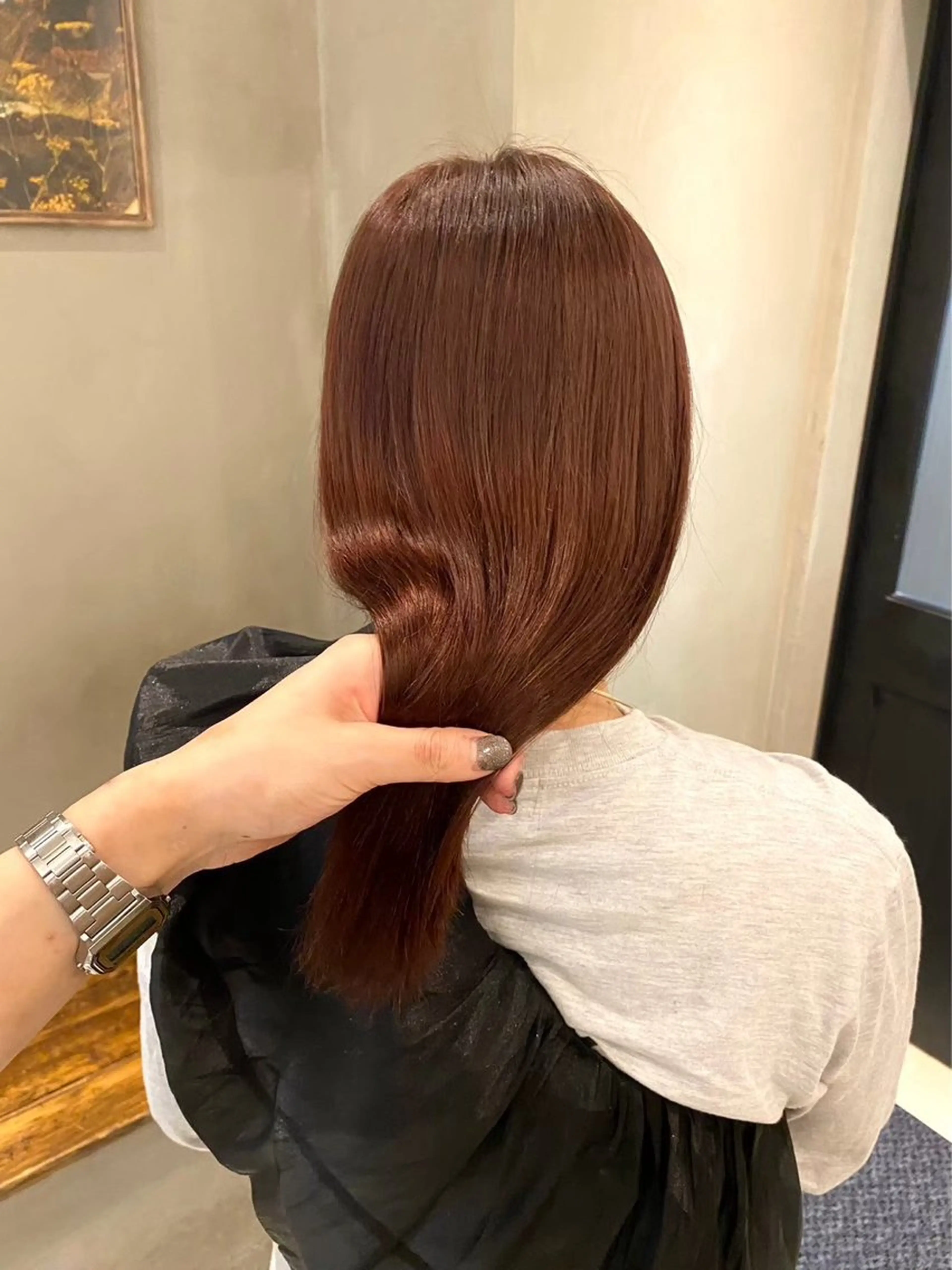 ロング カラー ヘアアレンジ 天神/韓国レイヤー /髪質改善/ココロのヘアスタイル