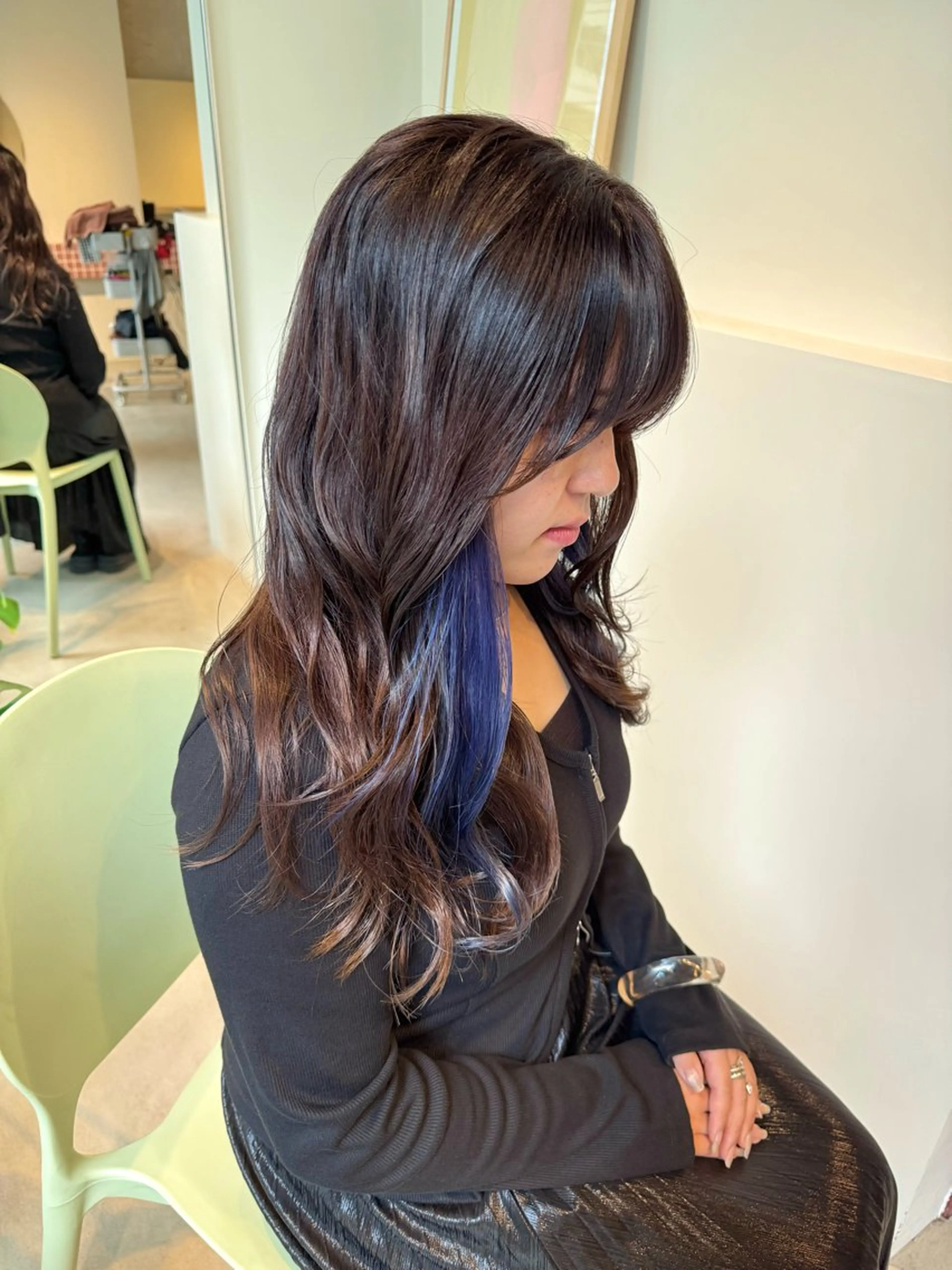 ロング カラー 切りっぱなしボブ ショートボブ アッシュ ベージュカラー グレージュ eto所属・髪質改善スペシャリス ト長尾勇弥/梅田中津のヘアスタイル