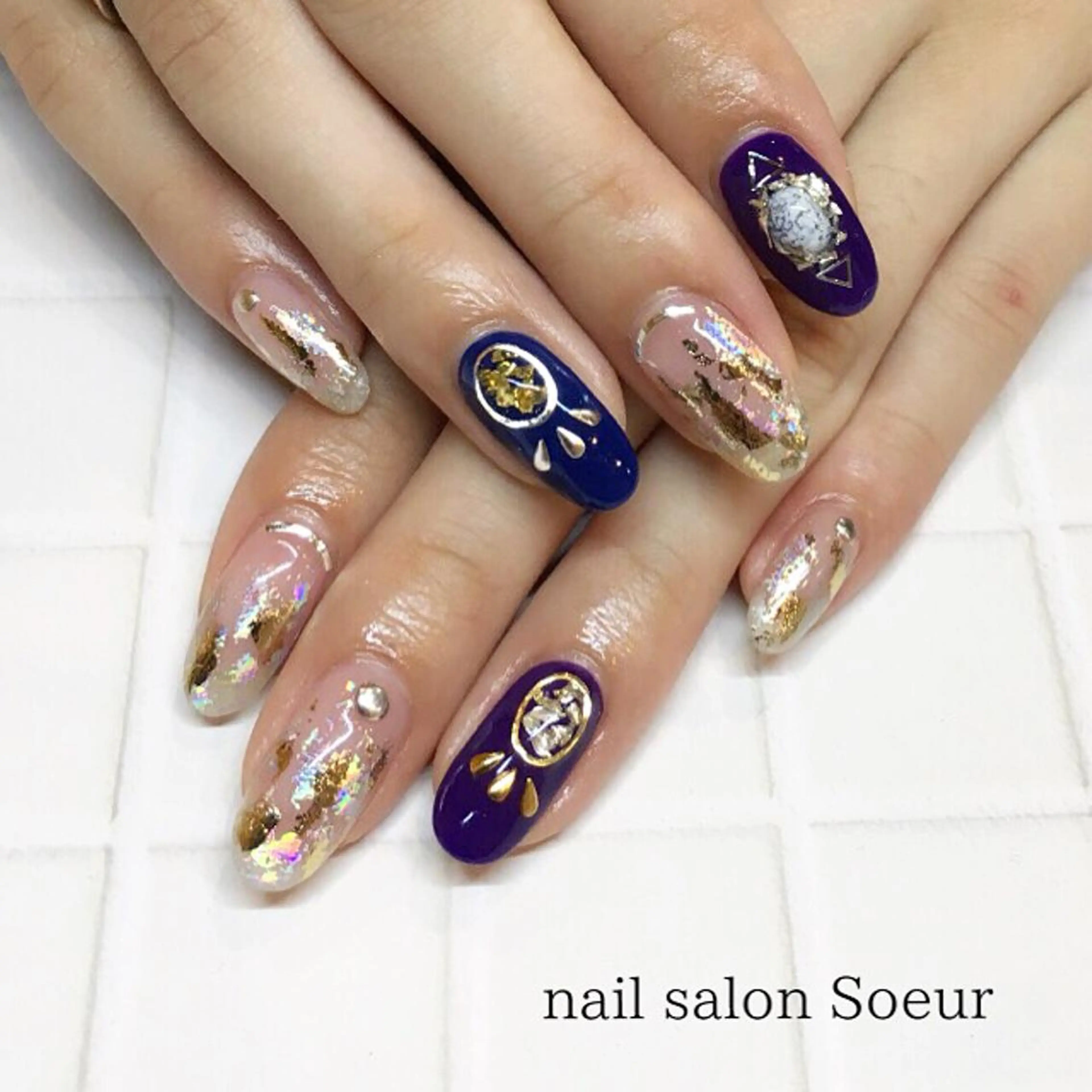 ネイル アートネイル ジェルネイル キラキラネイル フットネイル nail salon Soeurのネイルデザイン