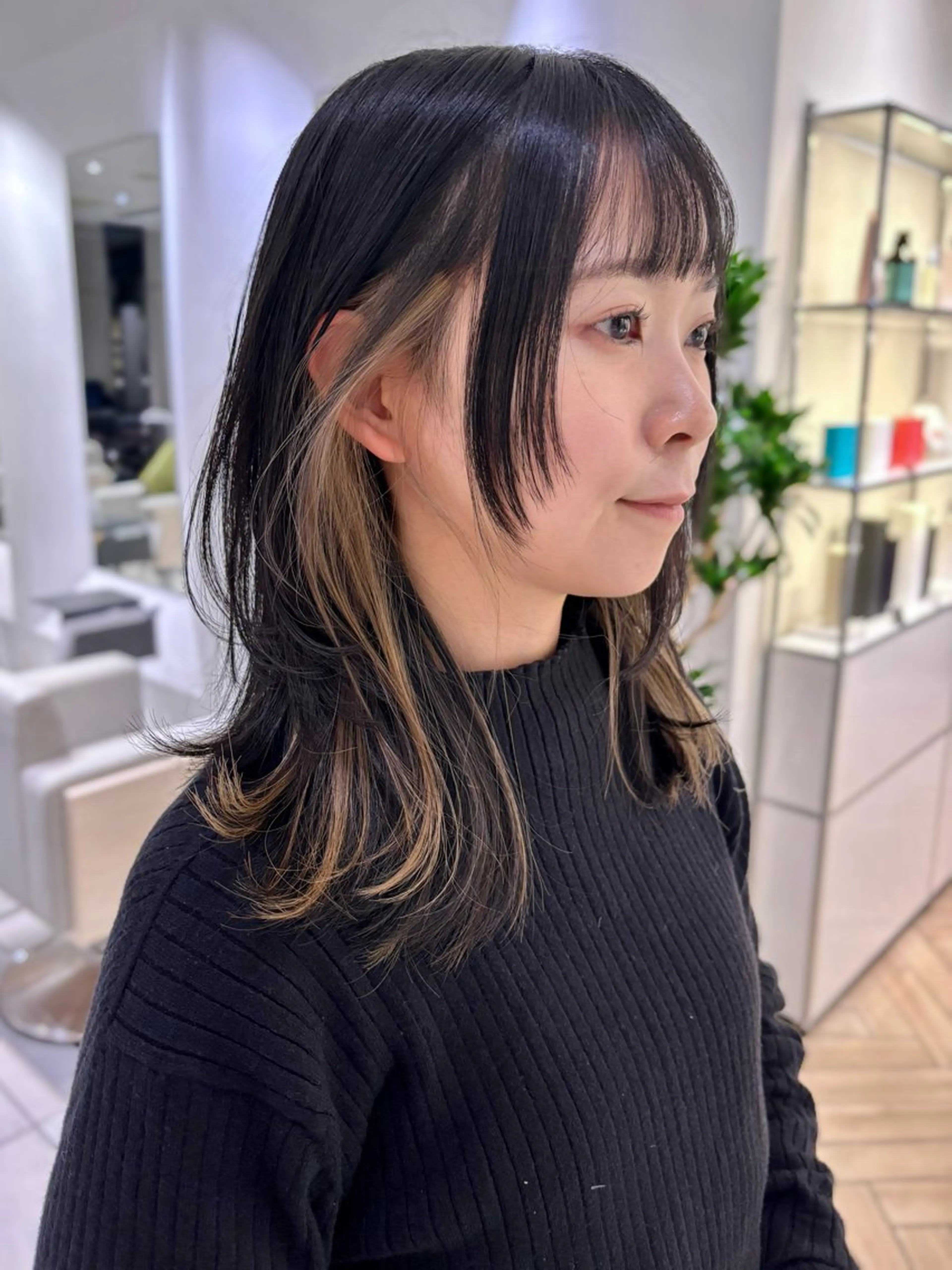 ミディアム カラー 銀座/髪質改善/韓国 カラー🍓原田侑依のヘアスタイル
