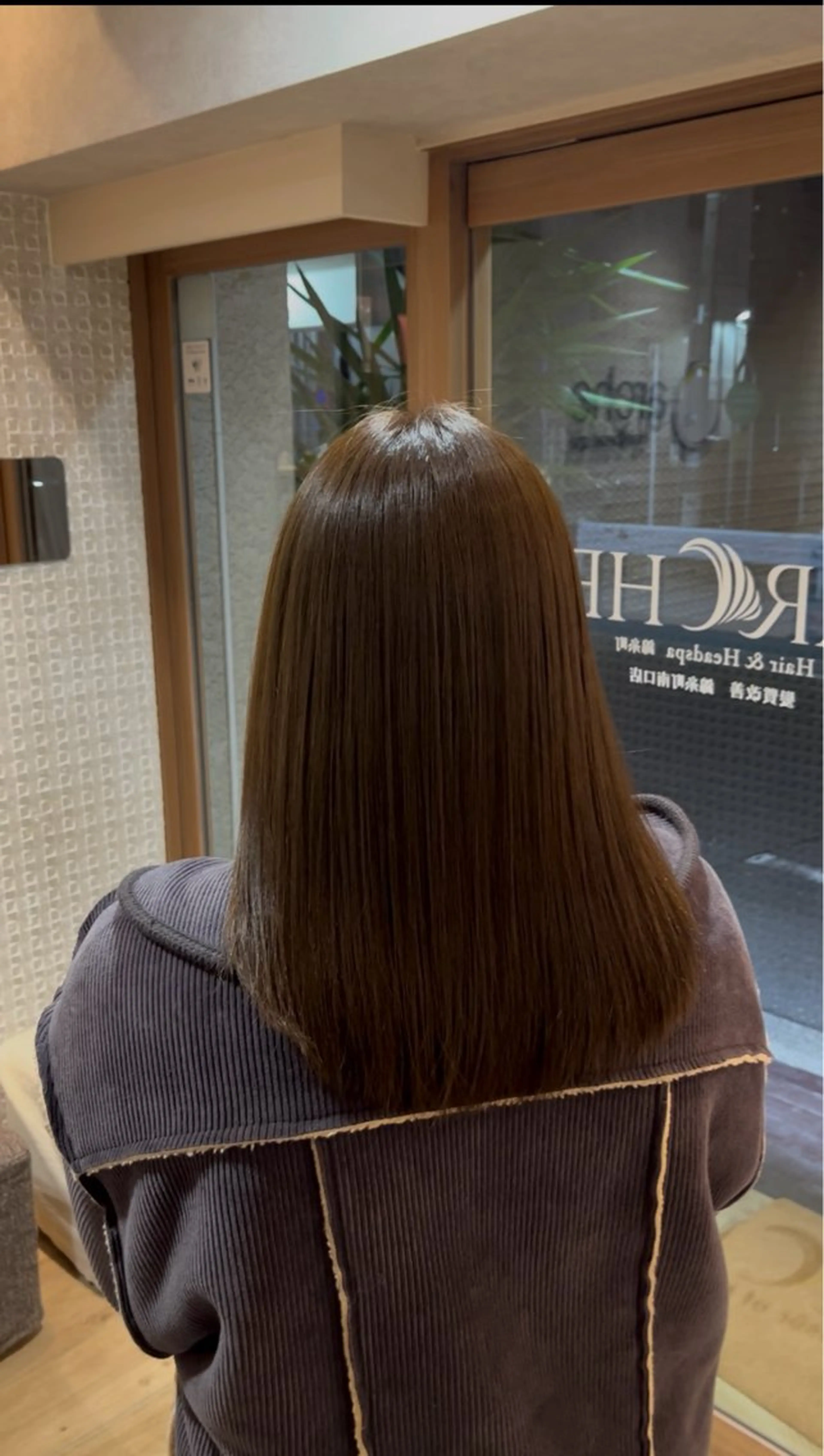 セミロング カット 縮毛矯正 トリートメント サロウィン渋谷　caldo店所属・渋谷👑艶髪縮毛矯正 曲がる矯正✨ヒガシのヘアスタイル