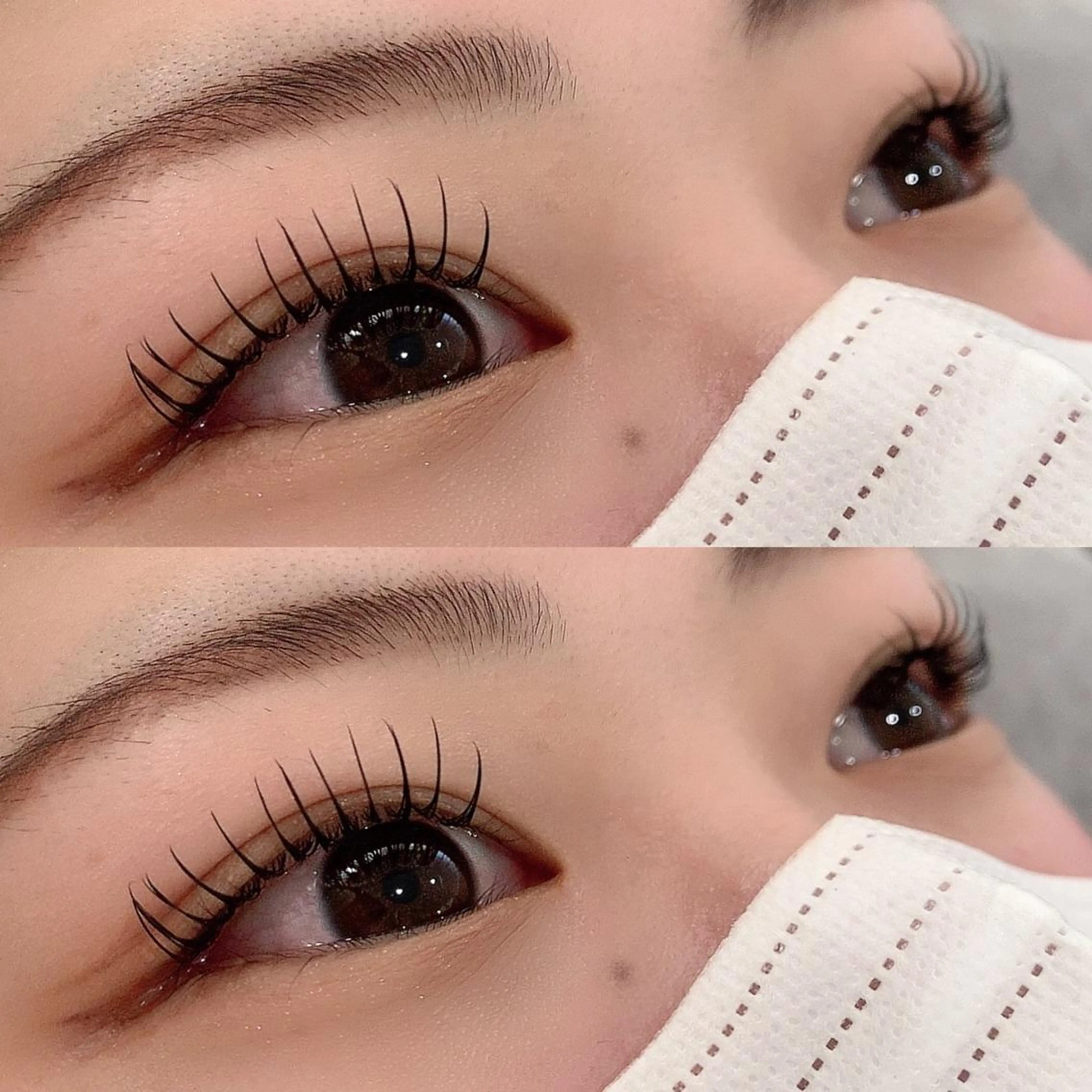 マツエク・マツパ 束感まつ毛 フラットラッシュ 一重×まつ毛パーマ マツエク koyama harukaのマツエク・マツパデザイン