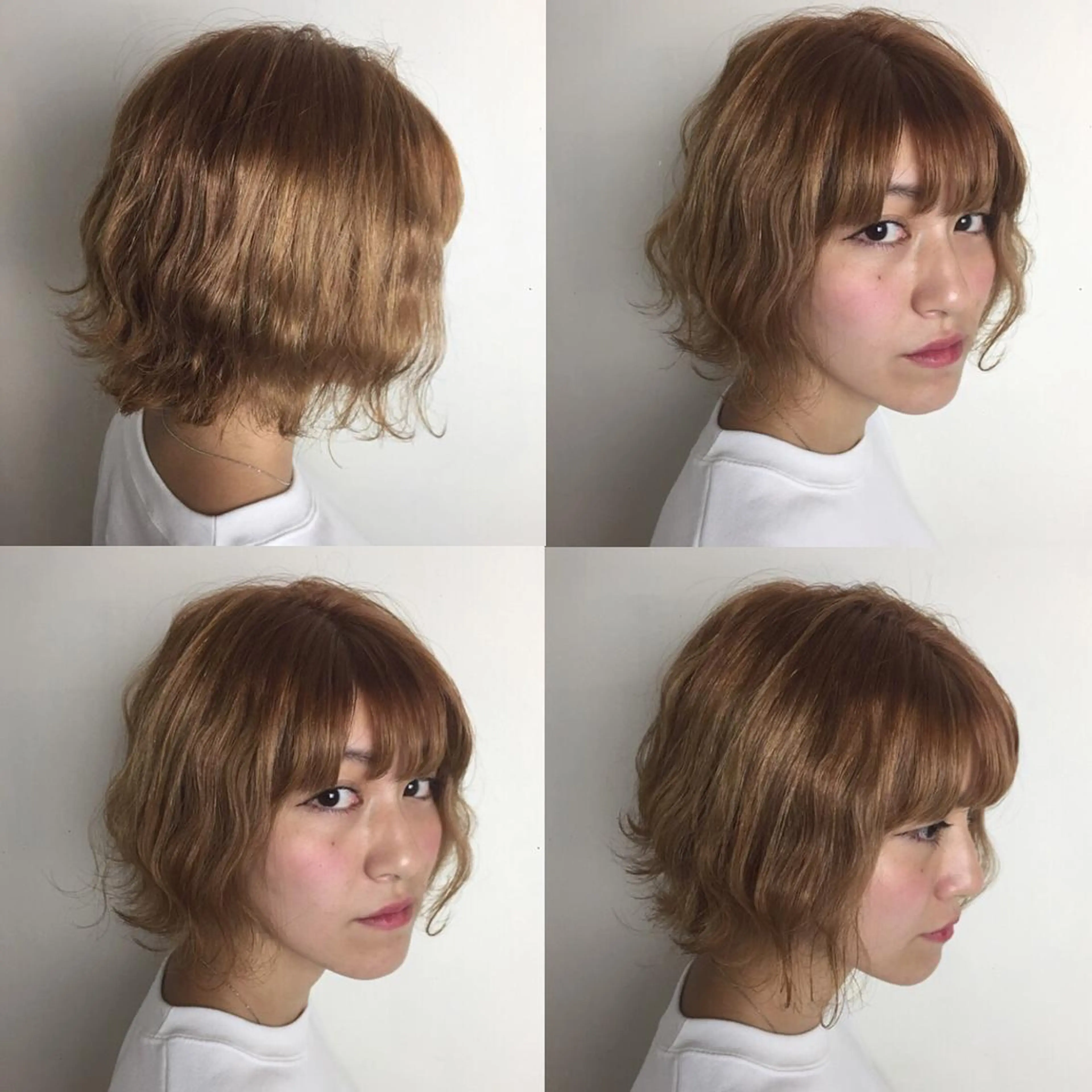 ショート カラー パーマ ヘアアレンジ ROSTAR所属・川上 智汐のヘアスタイル
